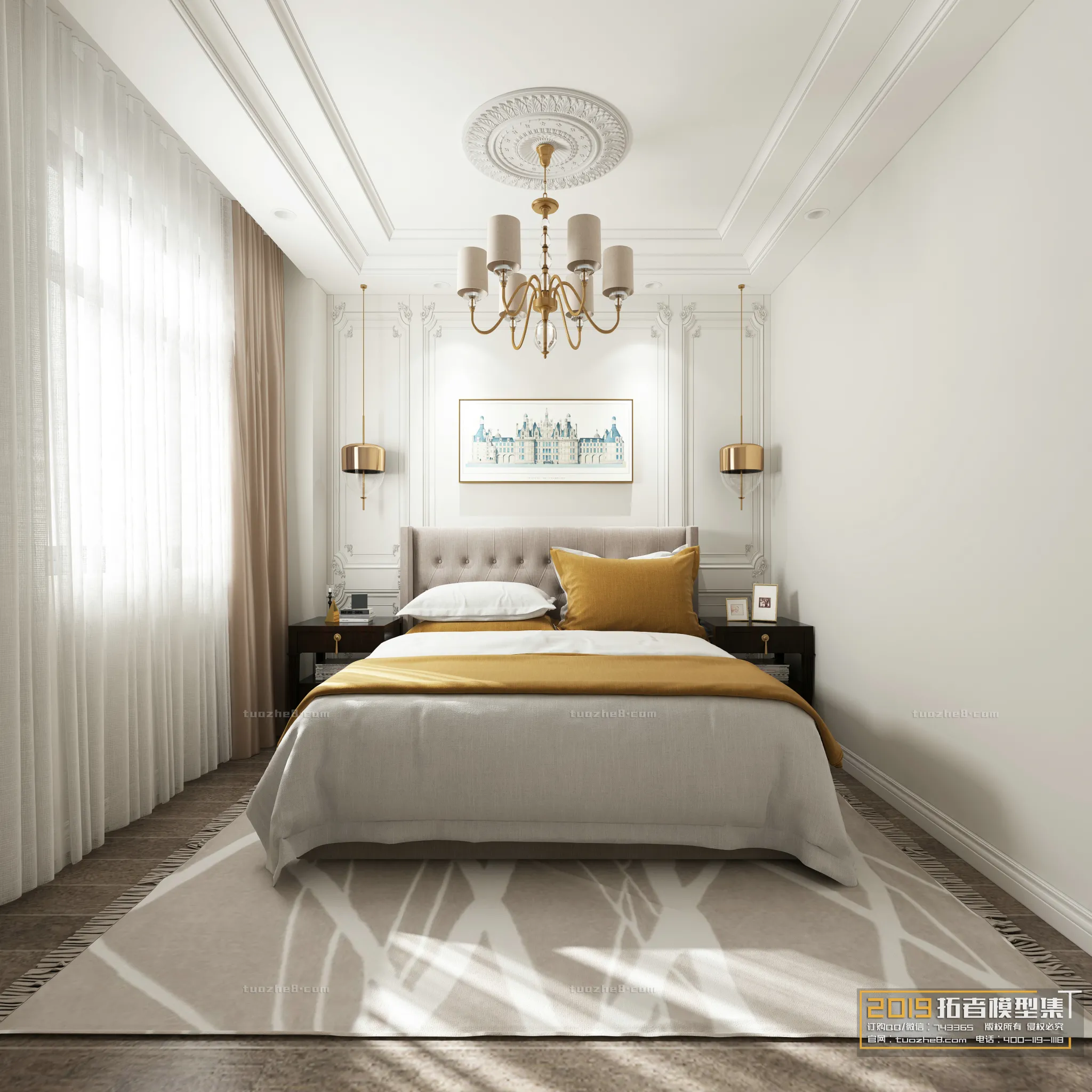 Extension Interior - BEDROOM - AMERICAN STYLES - 002