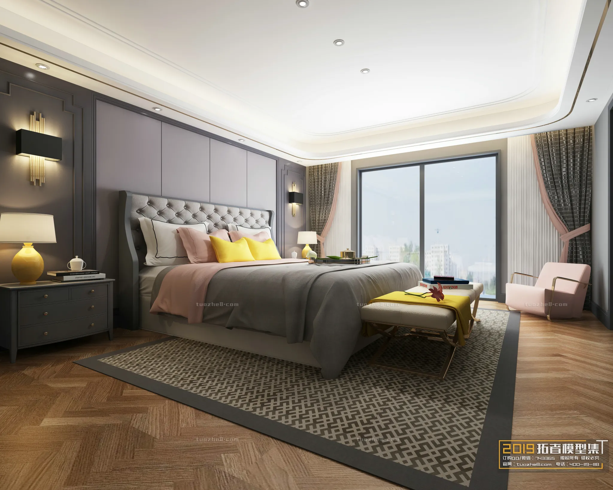 Extension Interior - BEDROOM - AMERICAN STYLES - 005