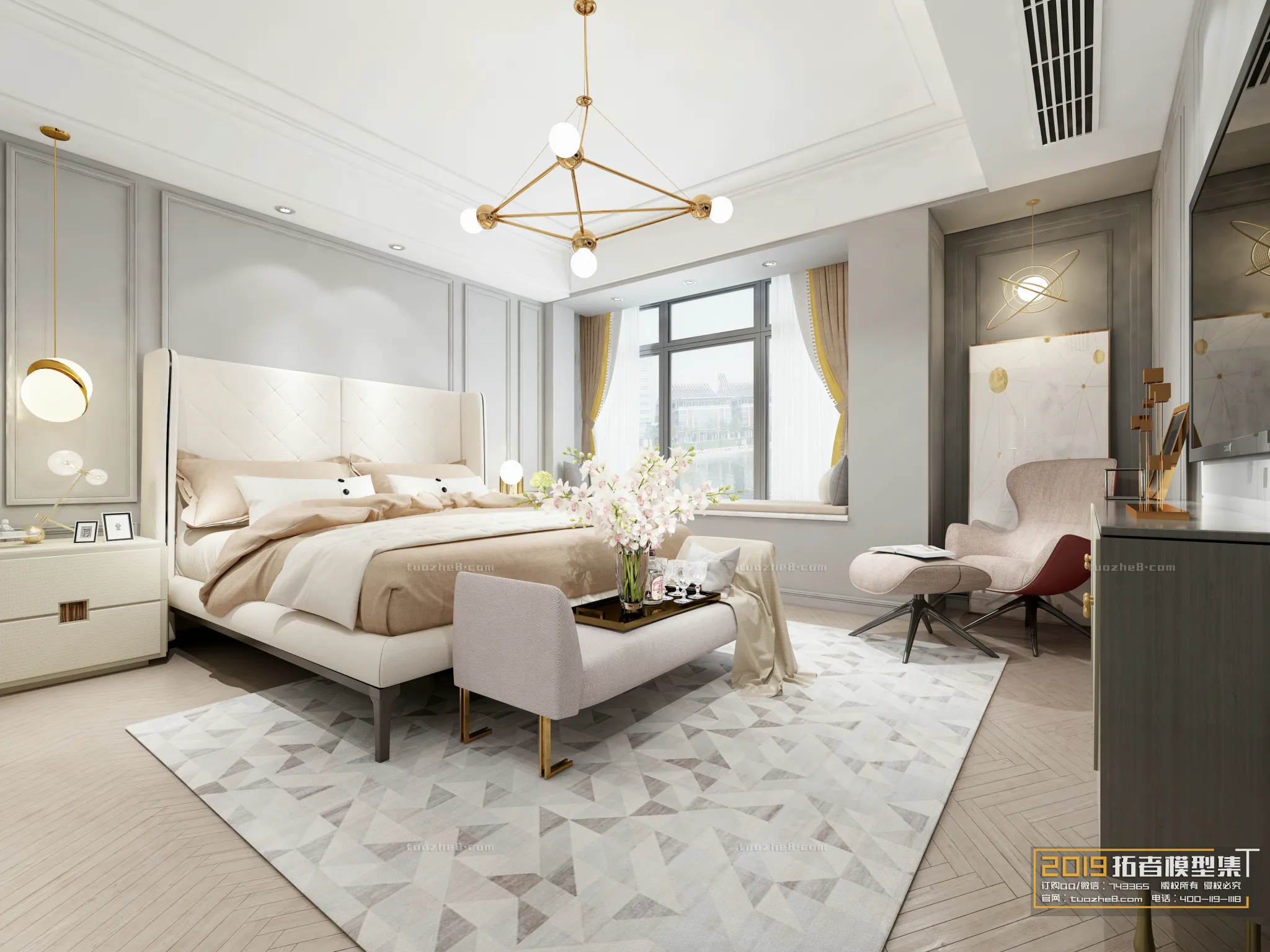 Extension Interior - BEDROOM - AMERICAN STYLES - 006