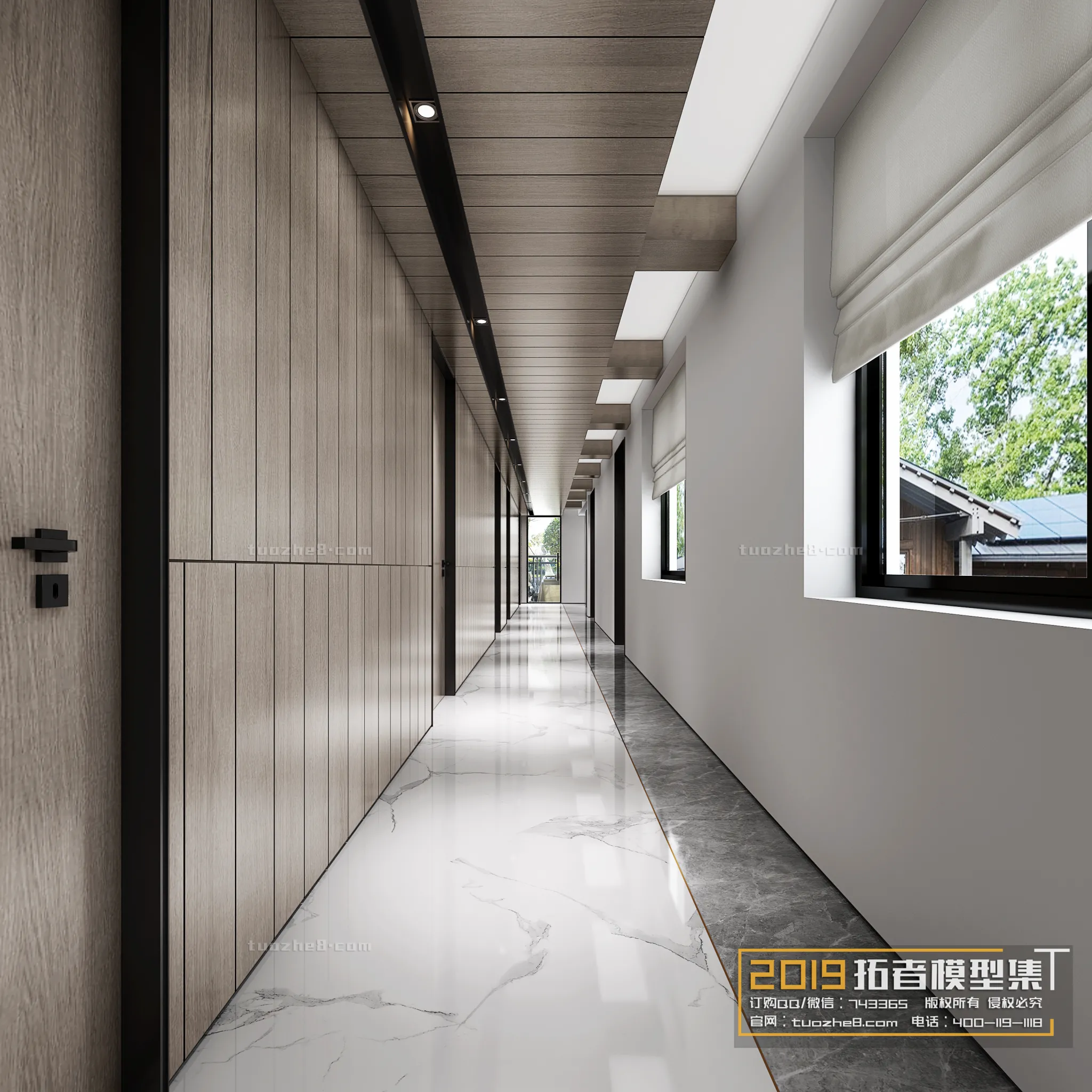 Extension Interior - CORRIDORS, ELEVATORS - 001