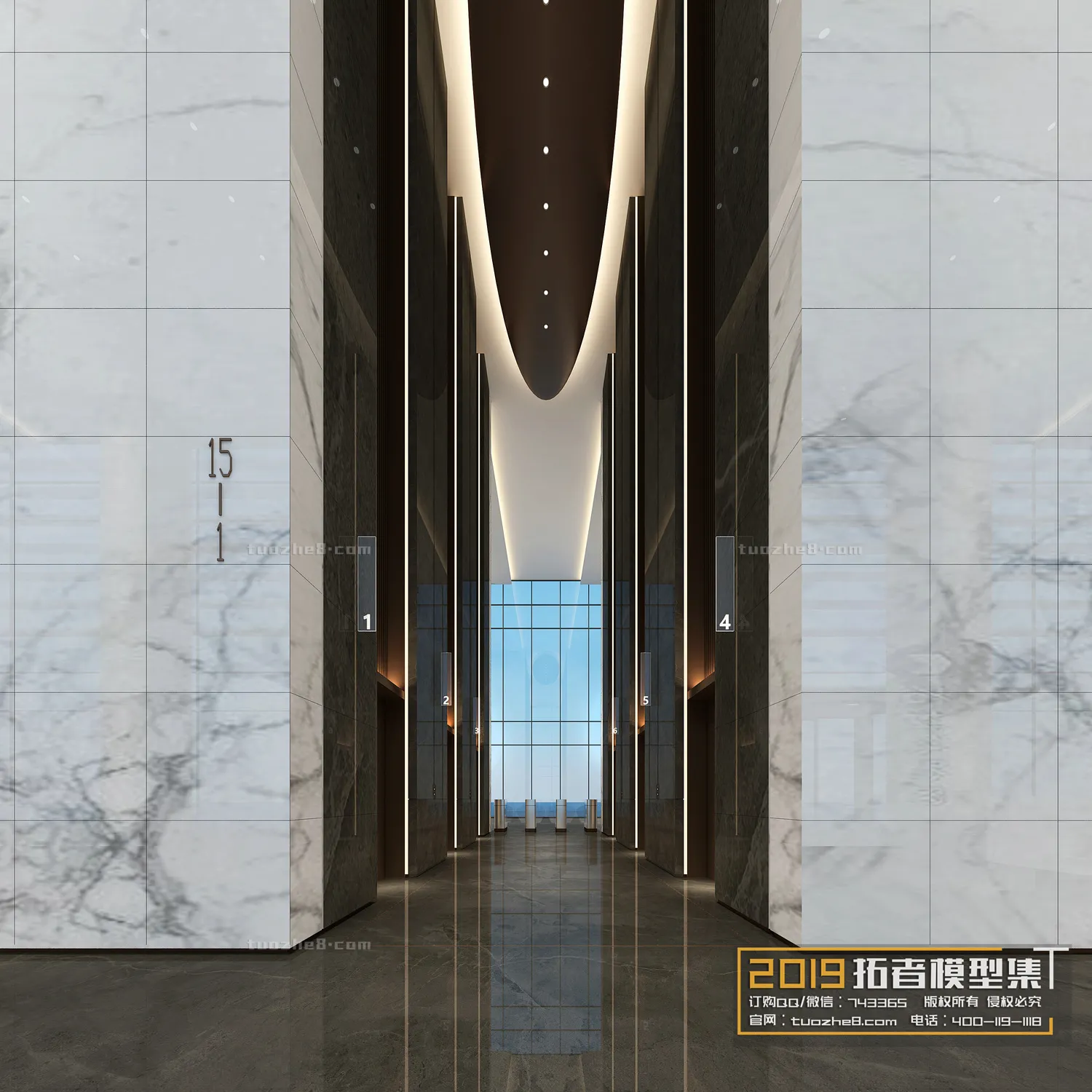Extension Interior - CORRIDORS, ELEVATORS - 031