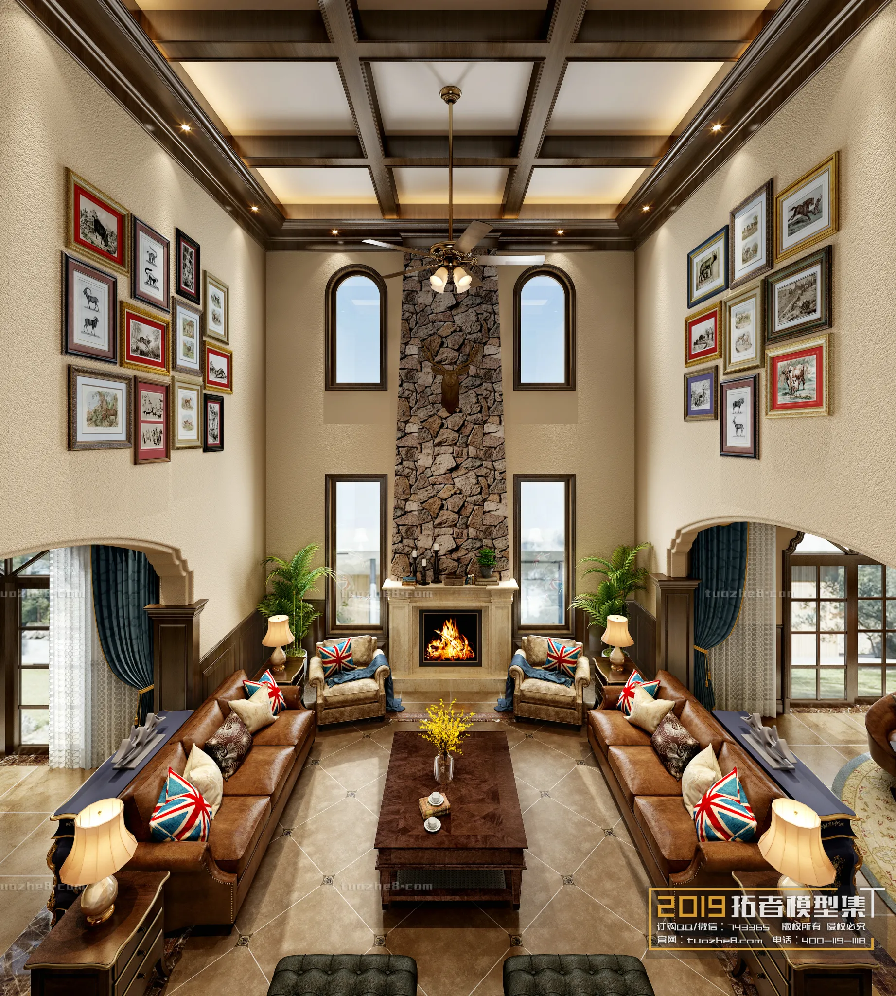 Extension Interior - LINGVING ROOM - AMERICAN STYLES - 006