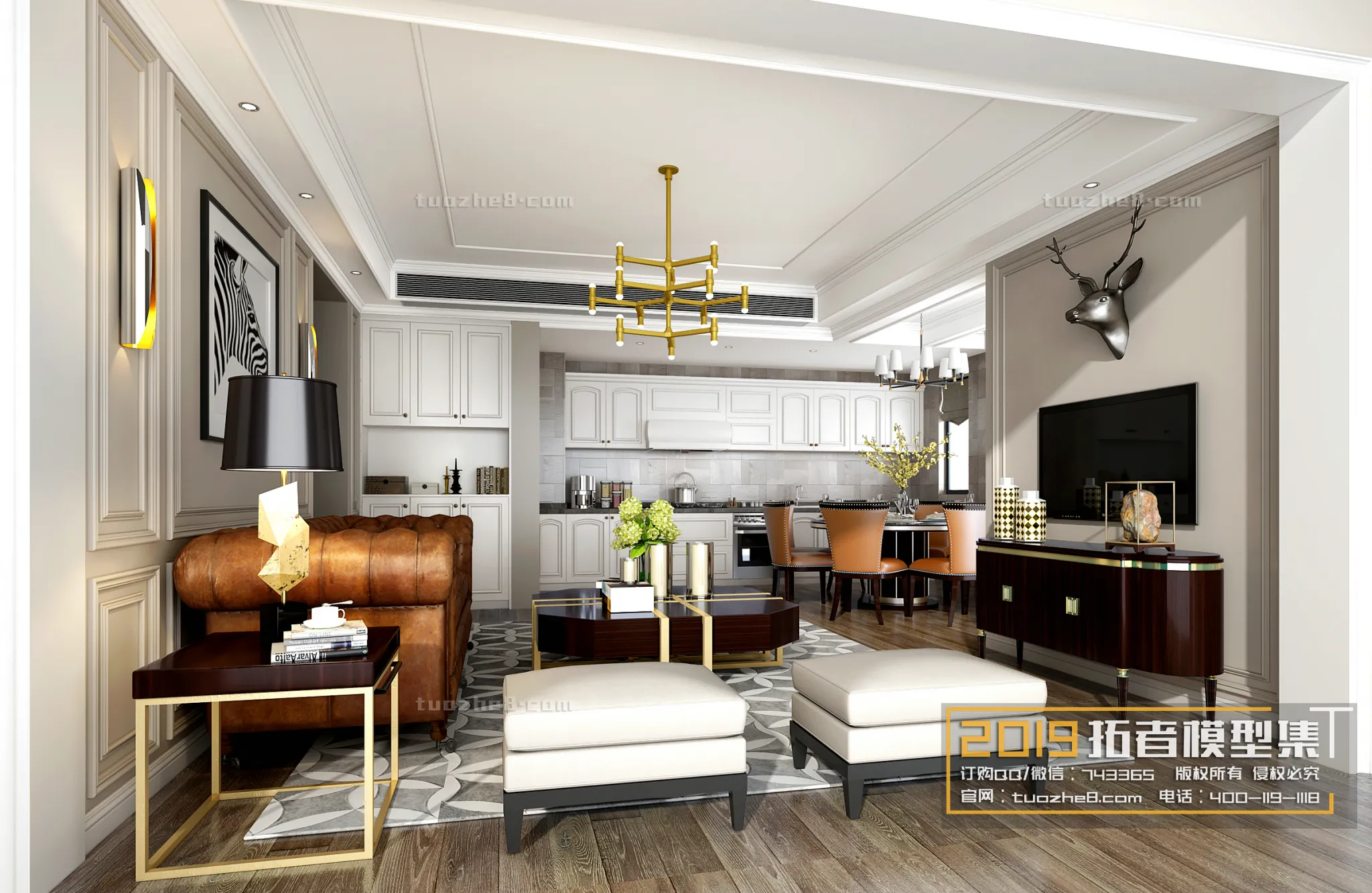 Extension Interior - LINGVING ROOM - AMERICAN STYLES - 008