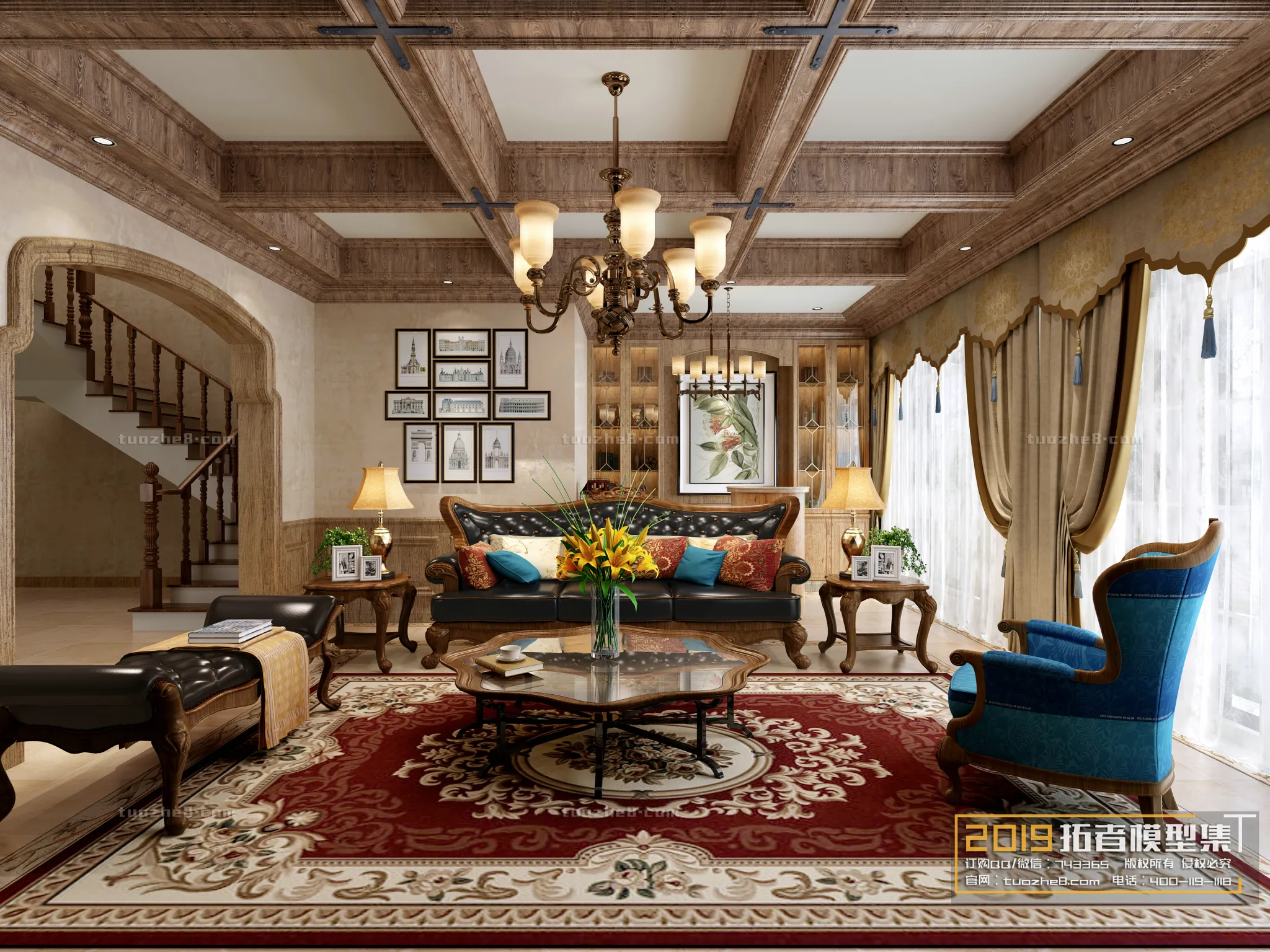 Extension Interior - LINGVING ROOM - AMERICAN STYLES - 009