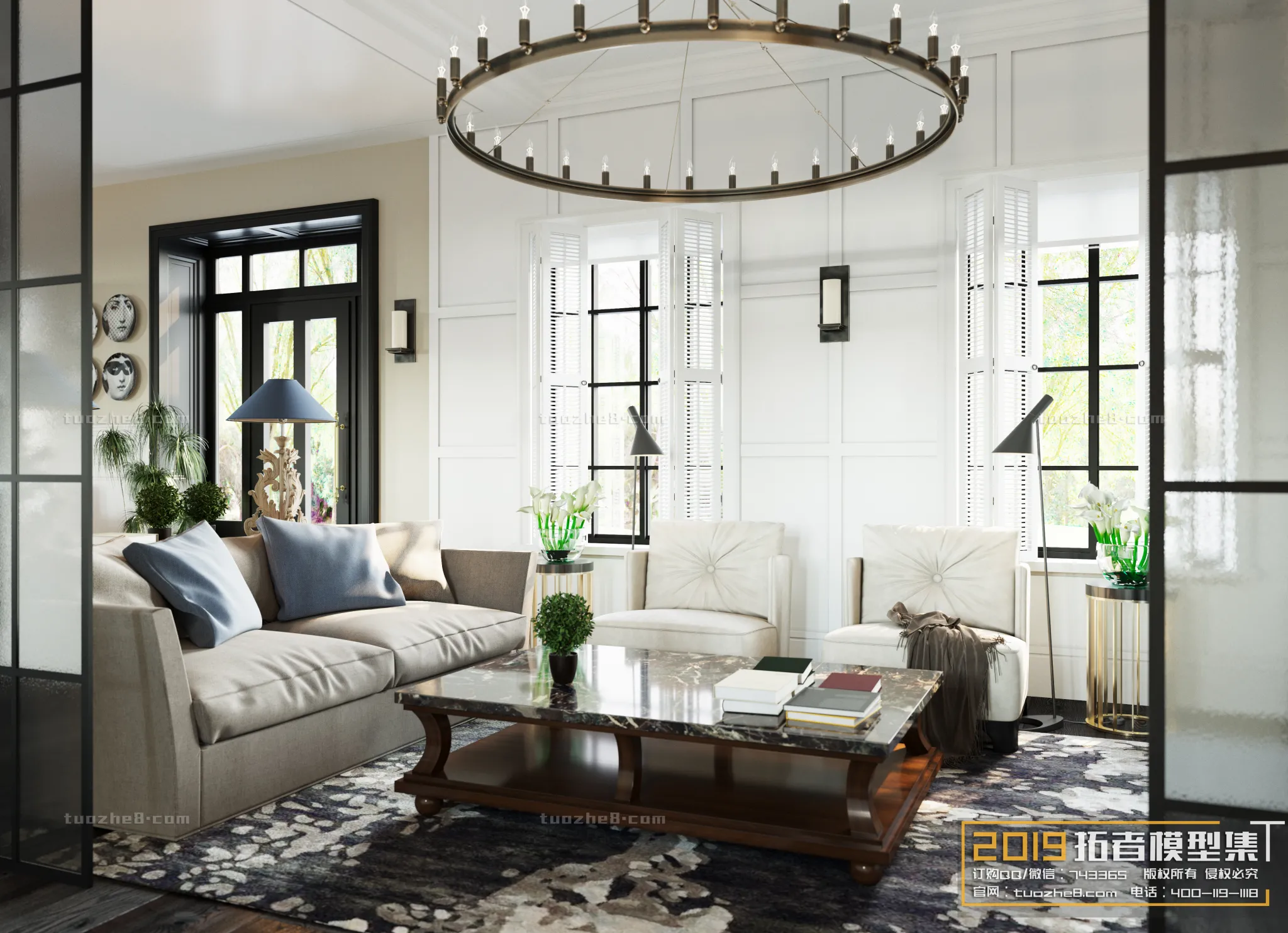 Extension Interior - LINGVING ROOM - AMERICAN STYLES - 014