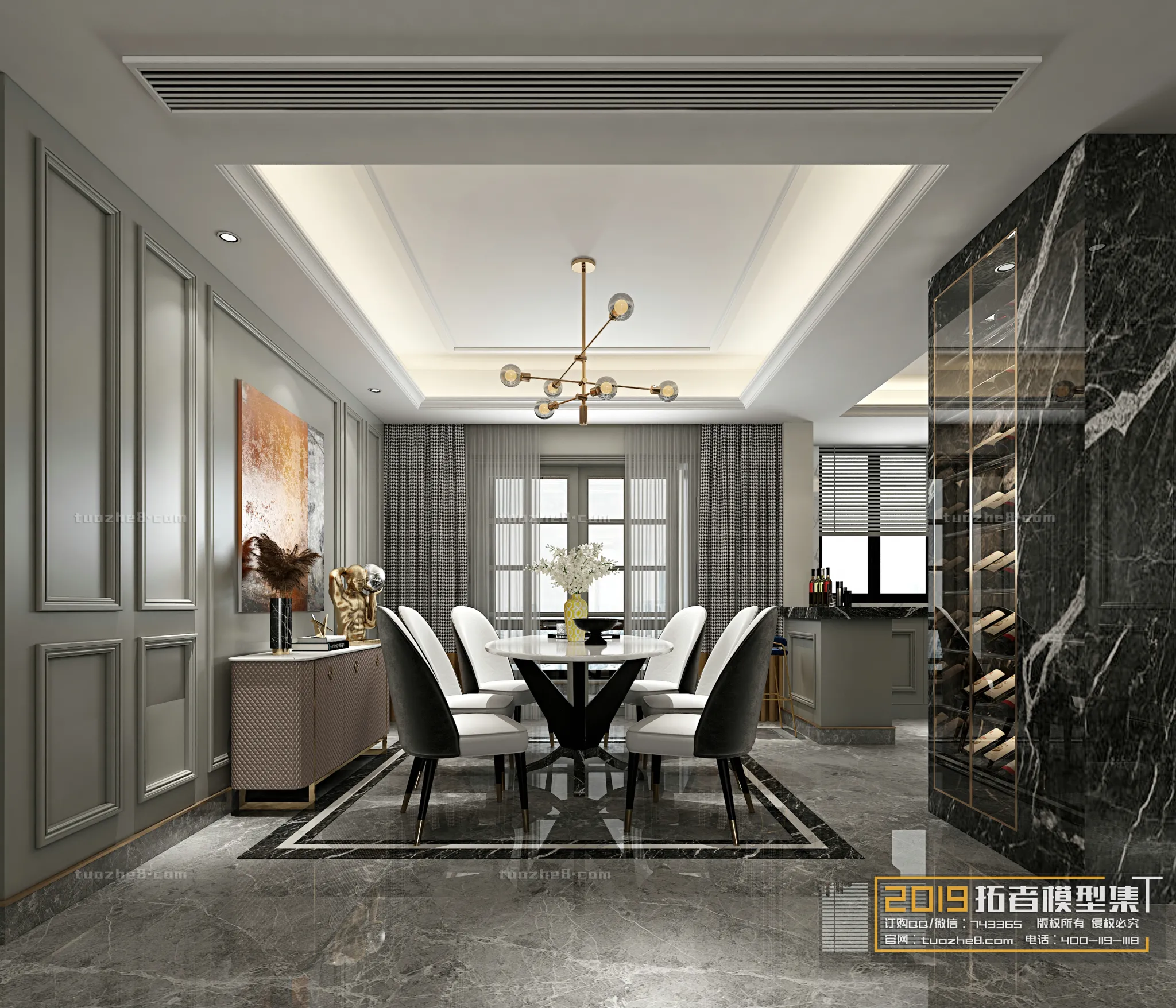 Extension Interior - LINGVING ROOM - AMERICAN STYLES - 019