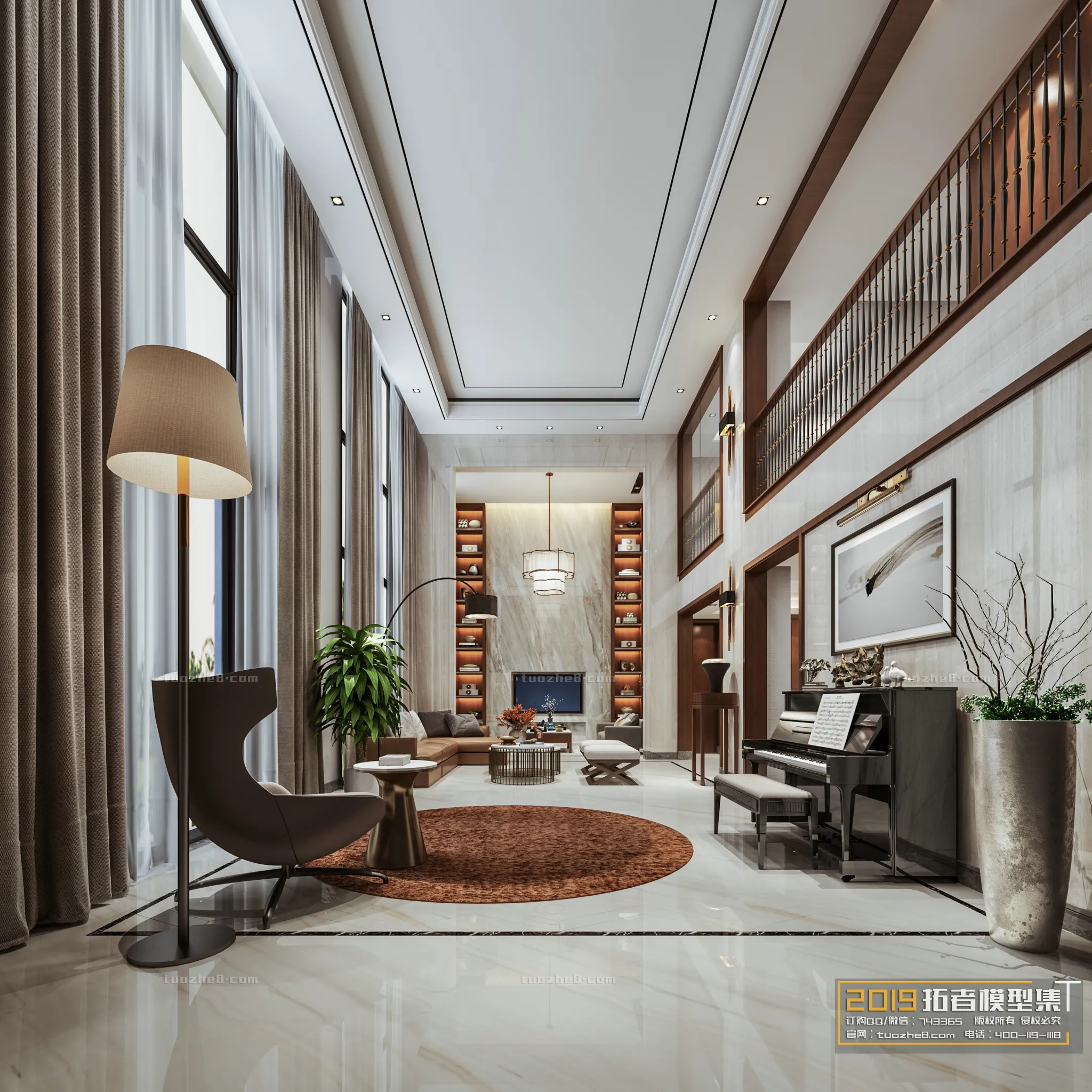 Extension Interior - LINGVING ROOM - AMERICAN STYLES - 020