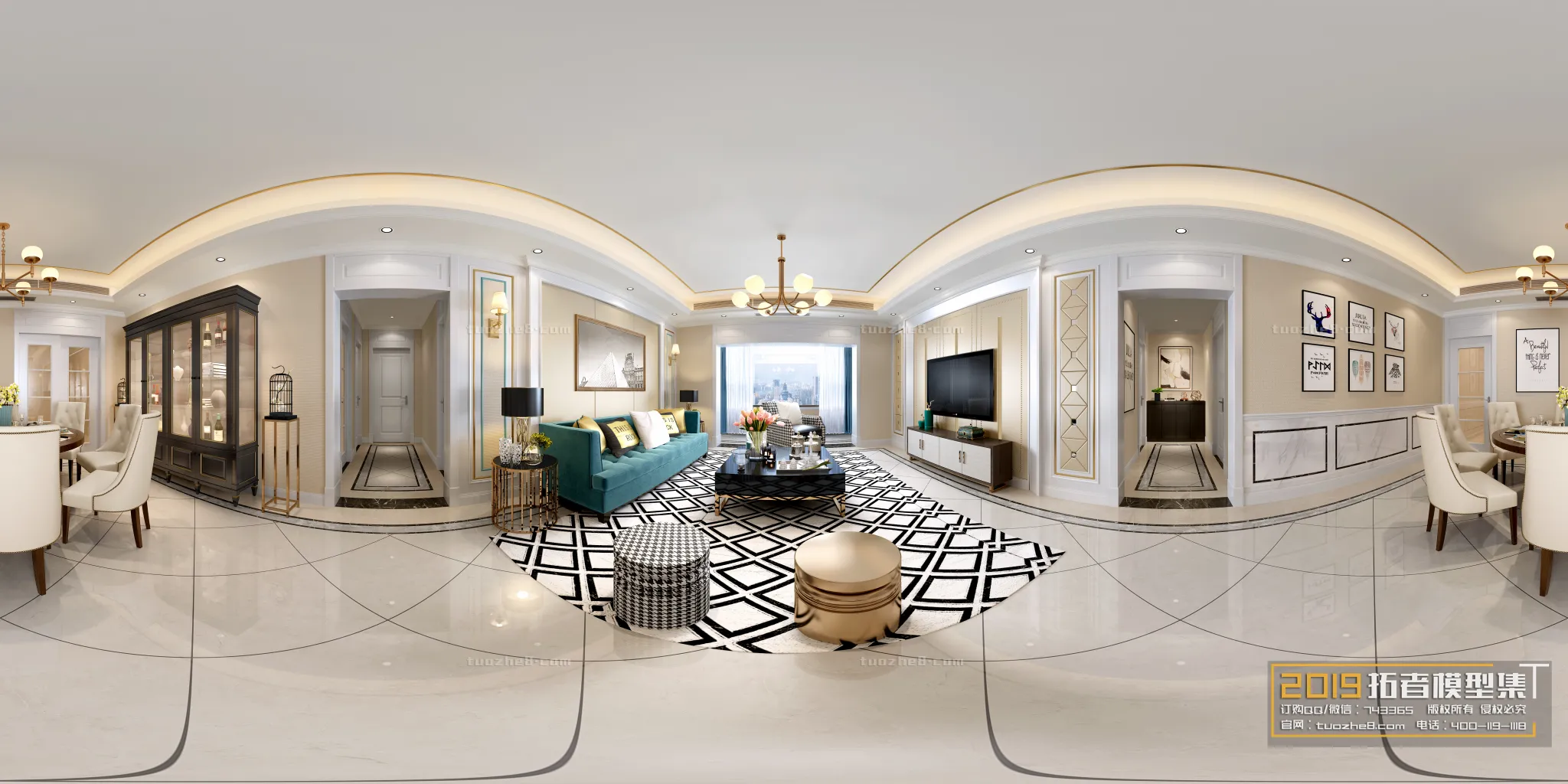 Extension Interior - LINGVING ROOM - AMERICAN STYLES - 029