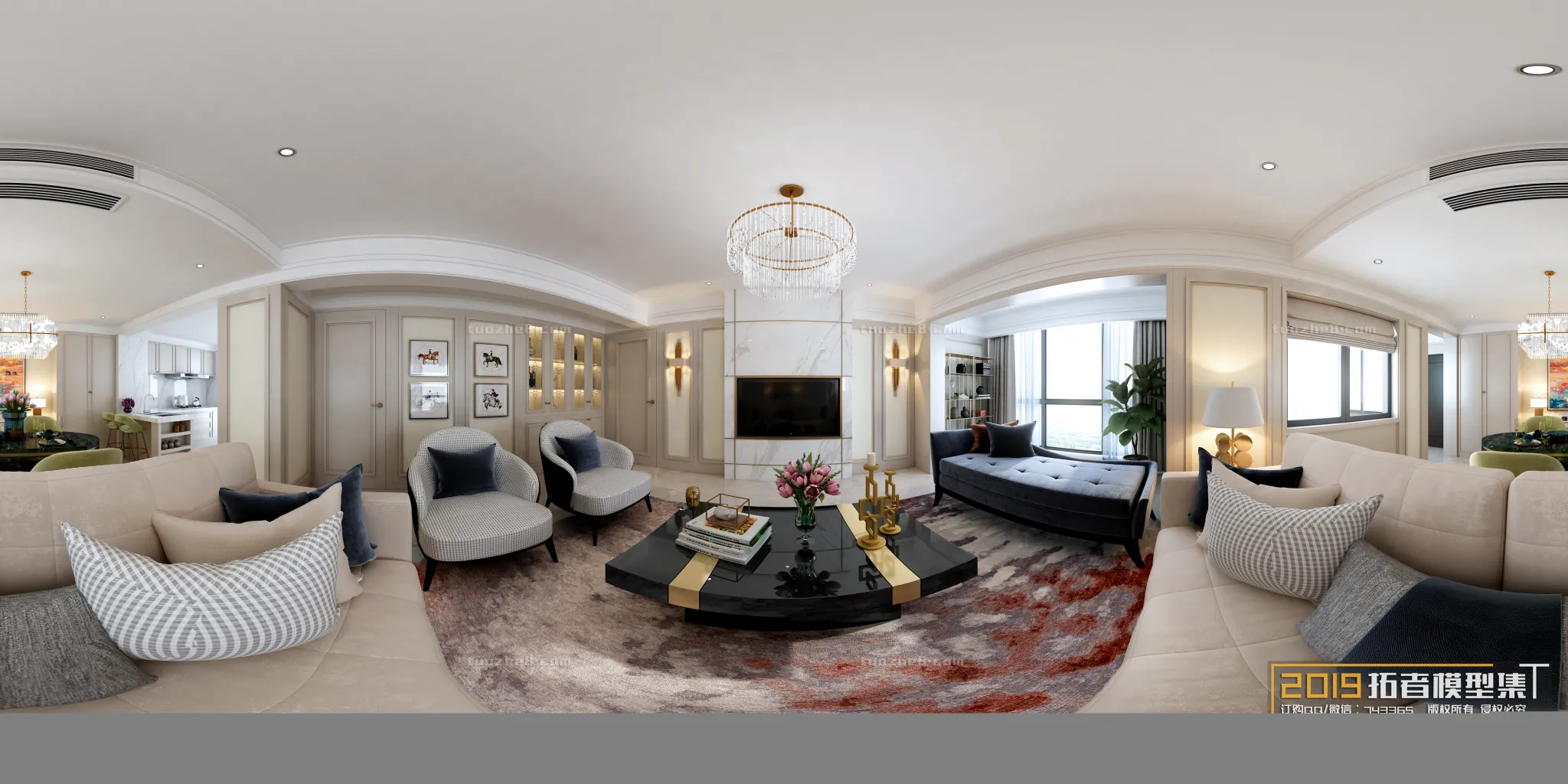 Extension Interior - LINGVING ROOM - AMERICAN STYLES - 030