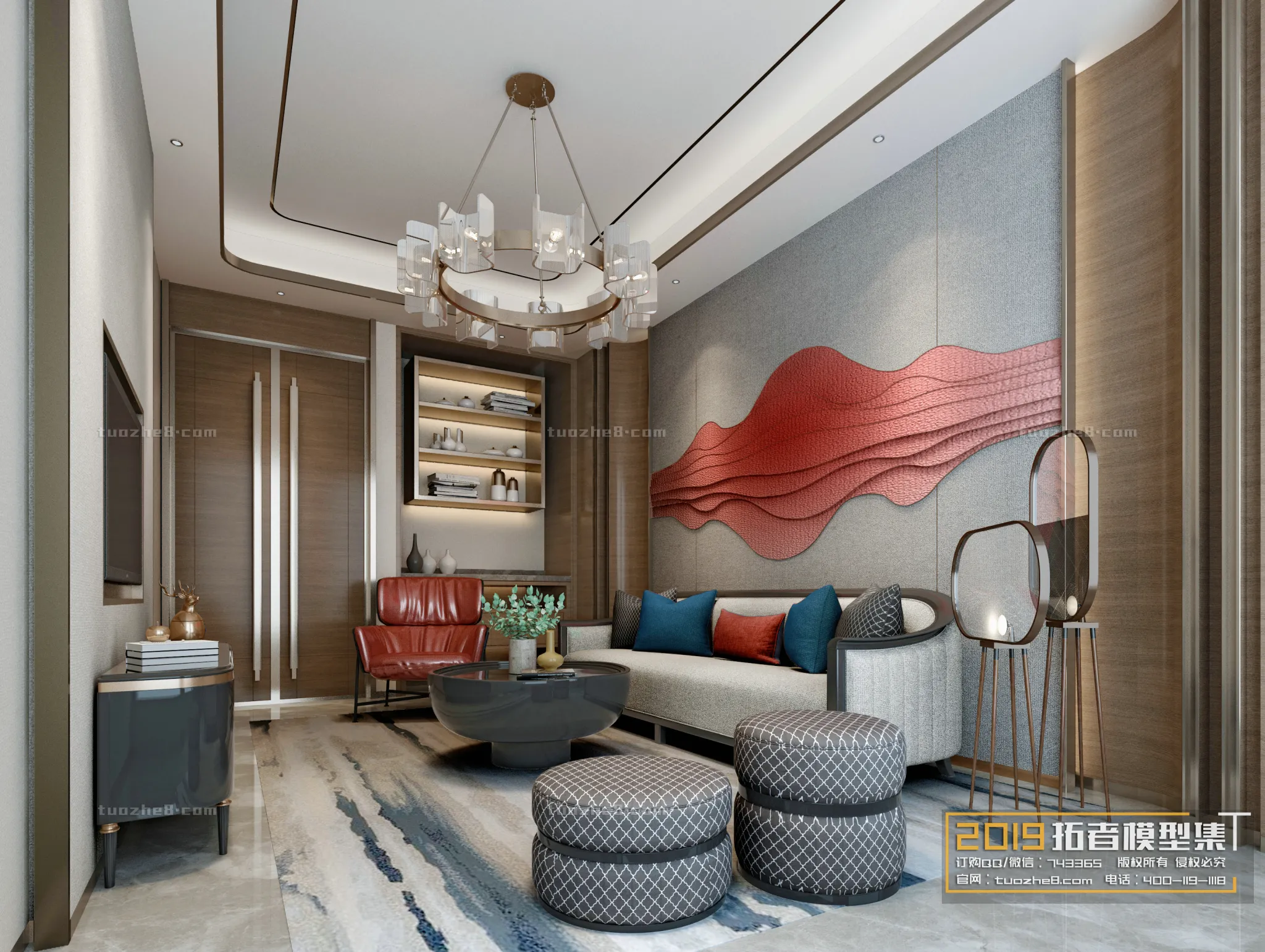 Extension Interior - LINGVING ROOM - CHINESE STYLES - 002