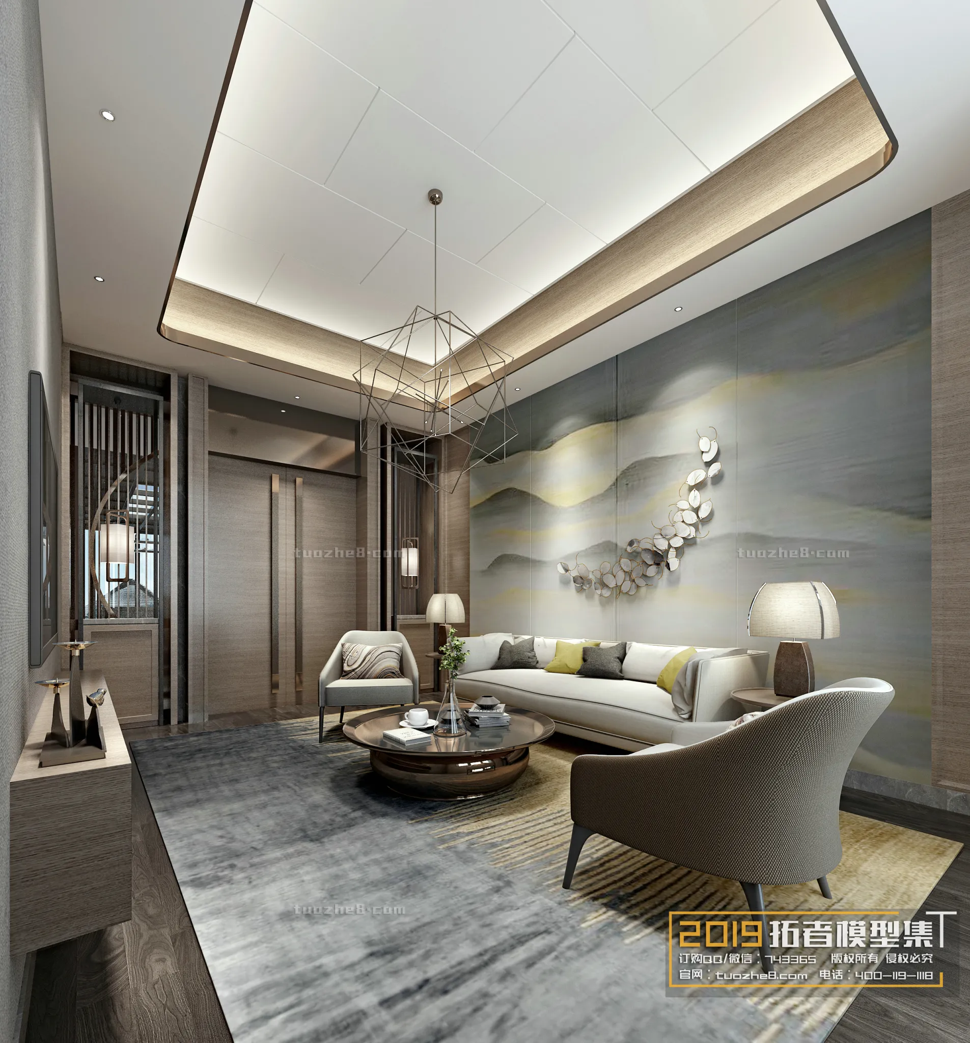 Extension Interior - LINGVING ROOM - CHINESE STYLES - 003