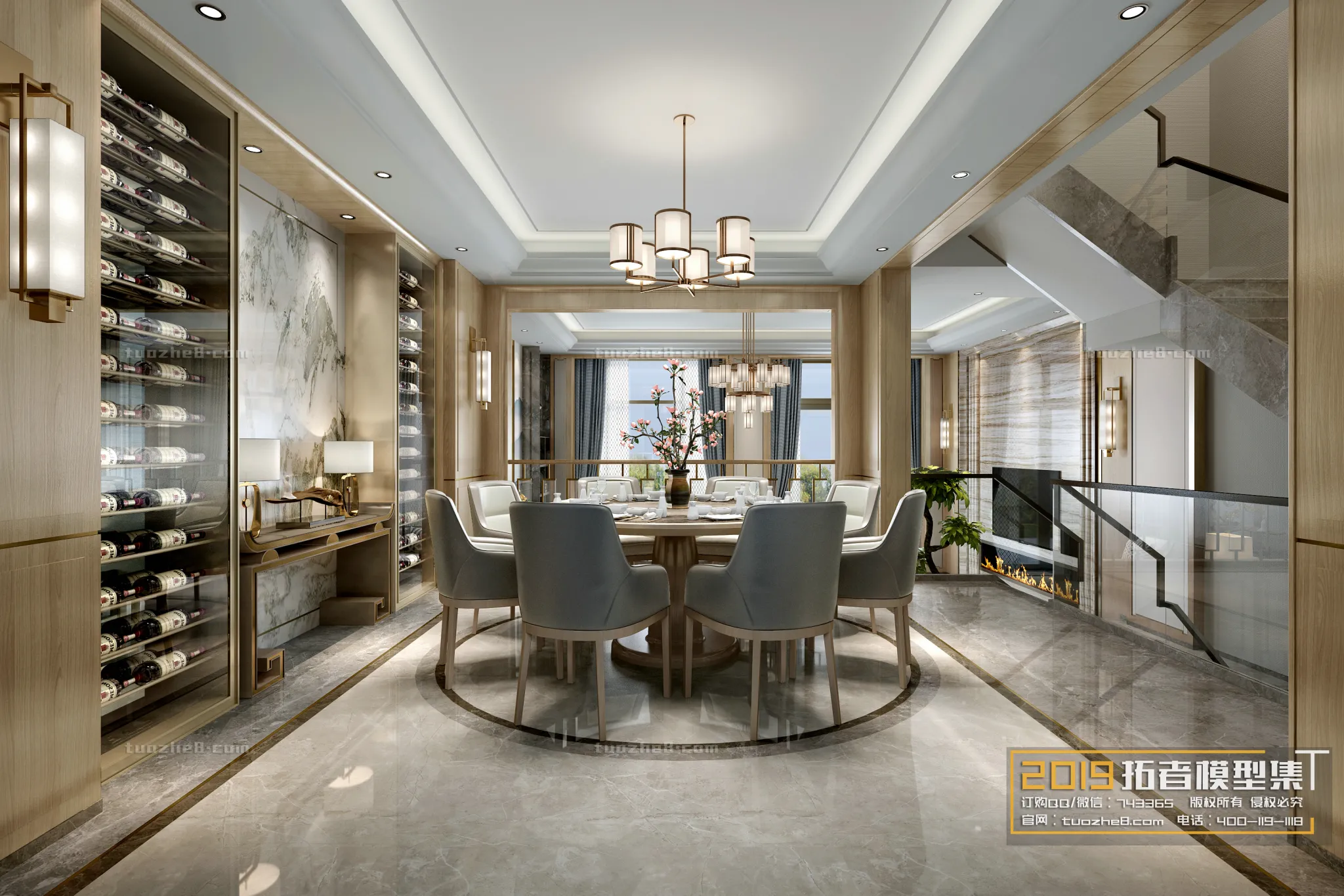 Extension Interior - LINGVING ROOM - CHINESE STYLES - 005