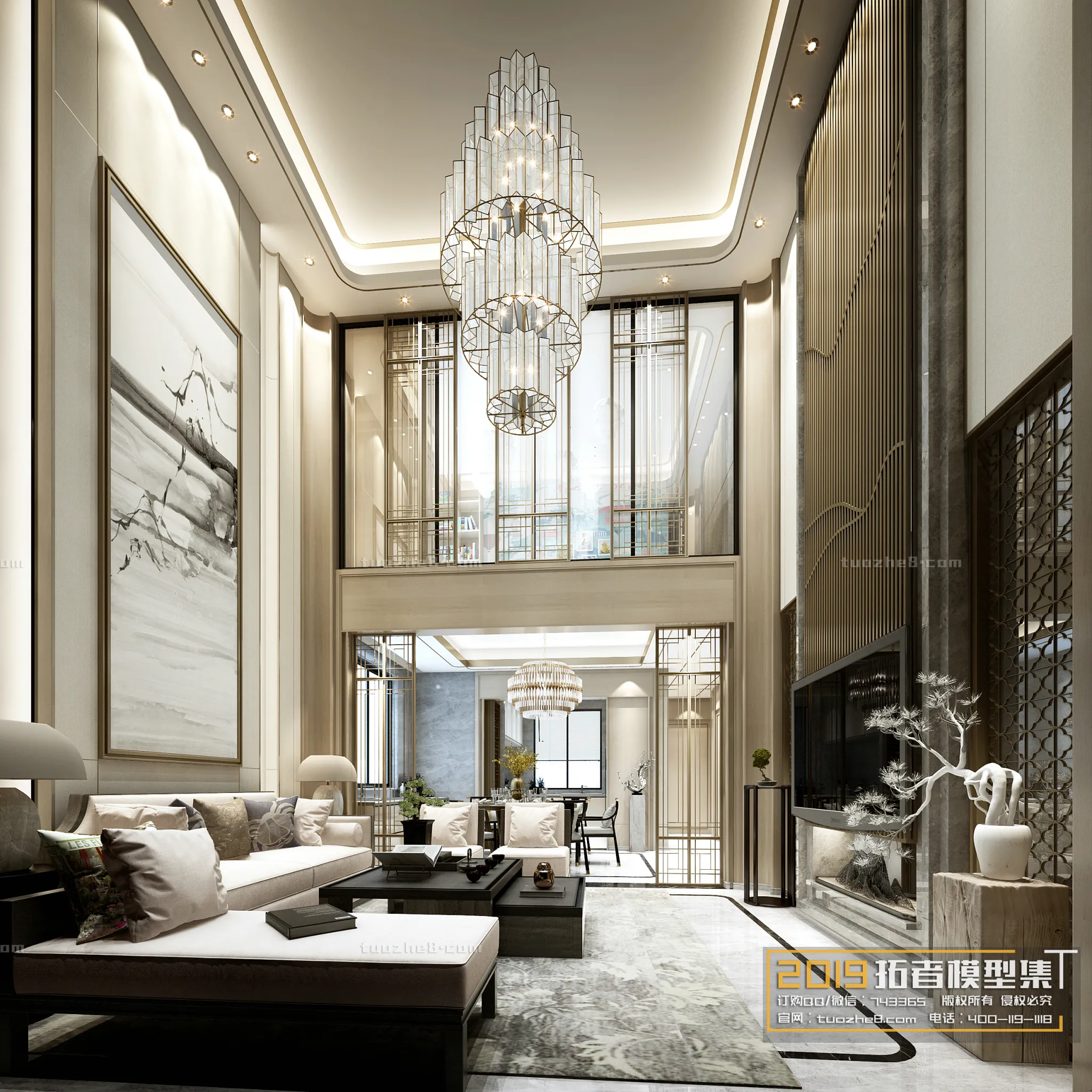 Extension Interior - LINGVING ROOM - CHINESE STYLES - 007