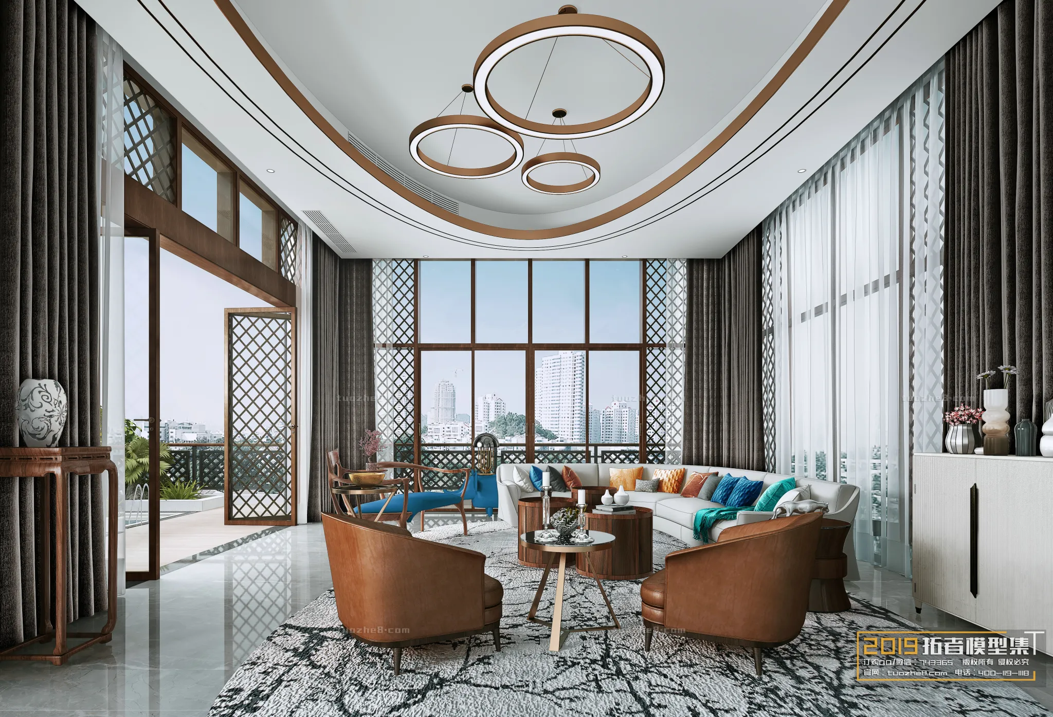 Extension Interior - LINGVING ROOM - CHINESE STYLES - 009