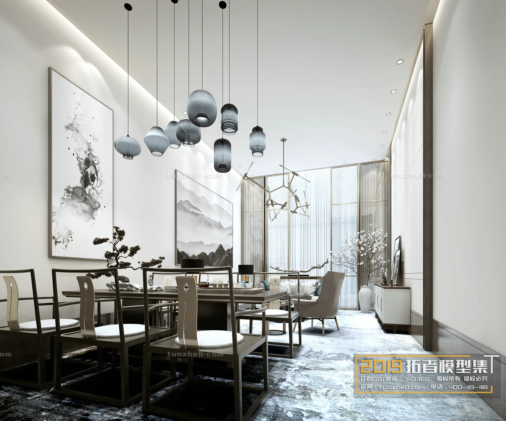 Extension Interior - LINGVING ROOM - CHINESE STYLES - 012