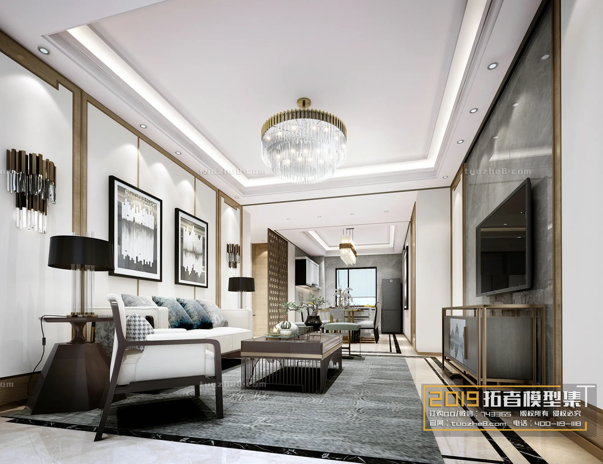 Extension Interior - LINGVING ROOM - CHINESE STYLES - 013