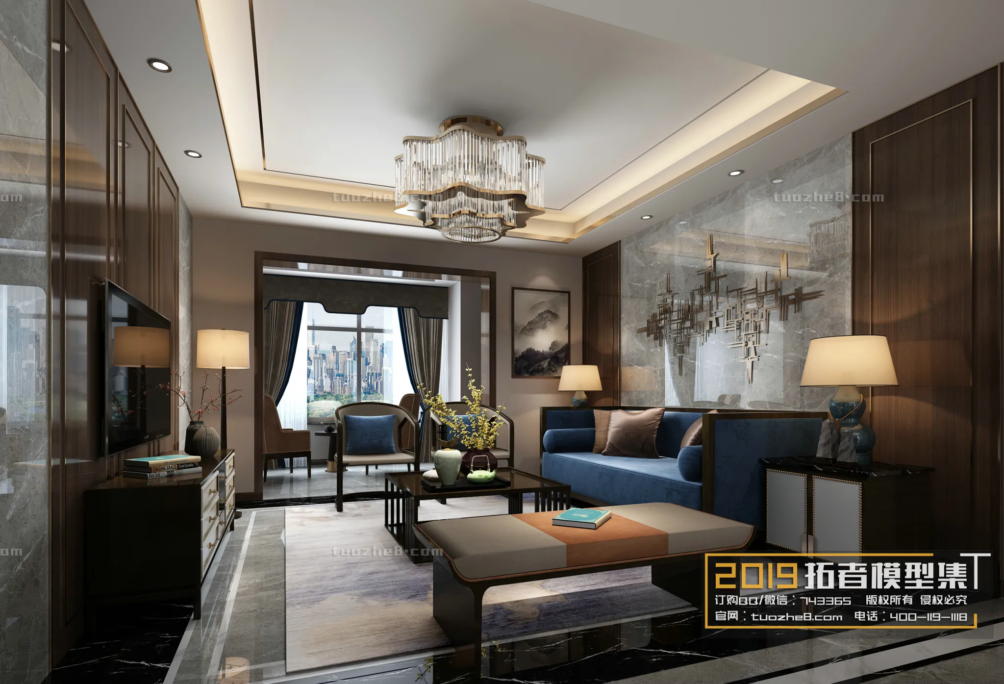 Extension Interior - LINGVING ROOM - CHINESE STYLES - 014