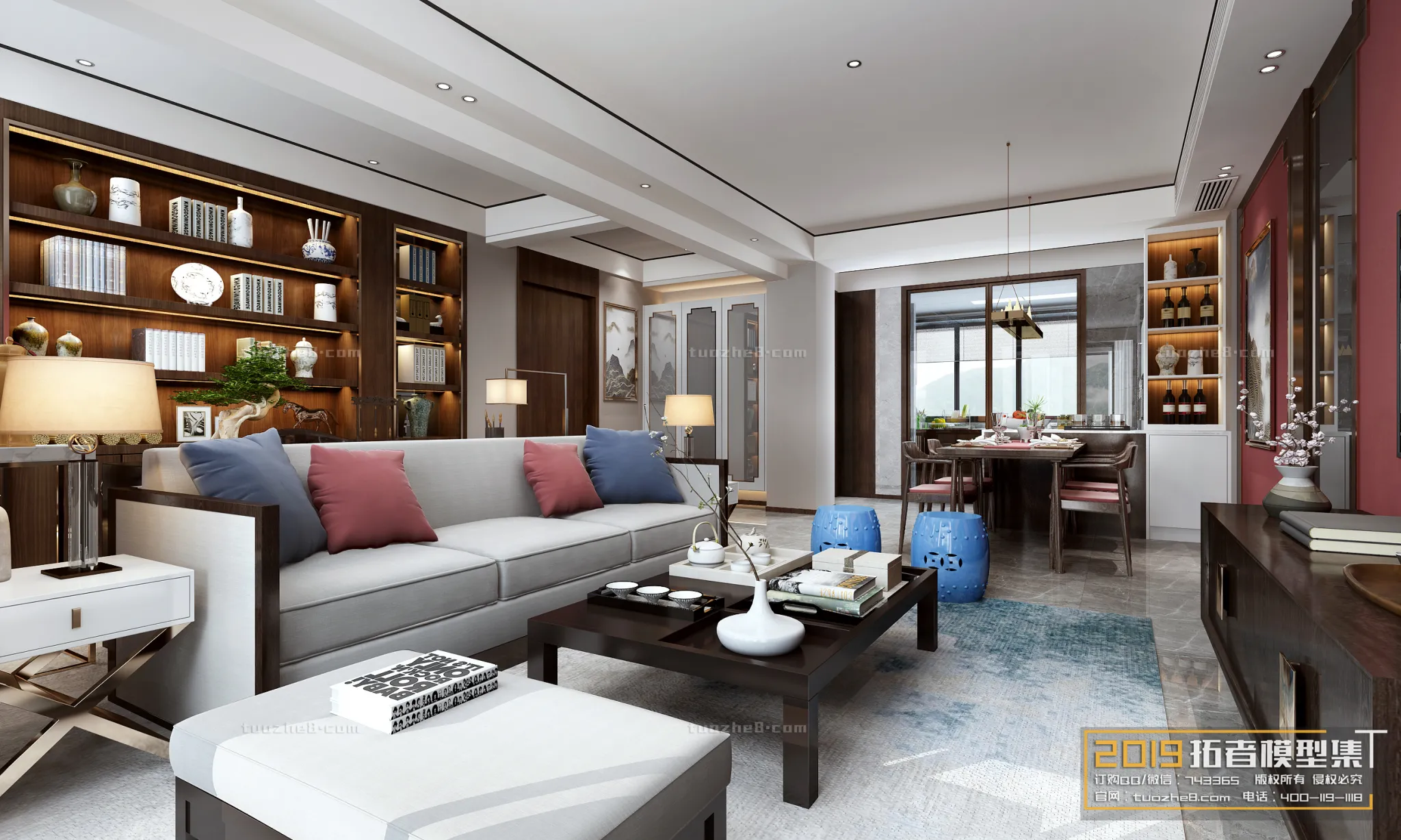 Extension Interior - LINGVING ROOM - CHINESE STYLES - 015