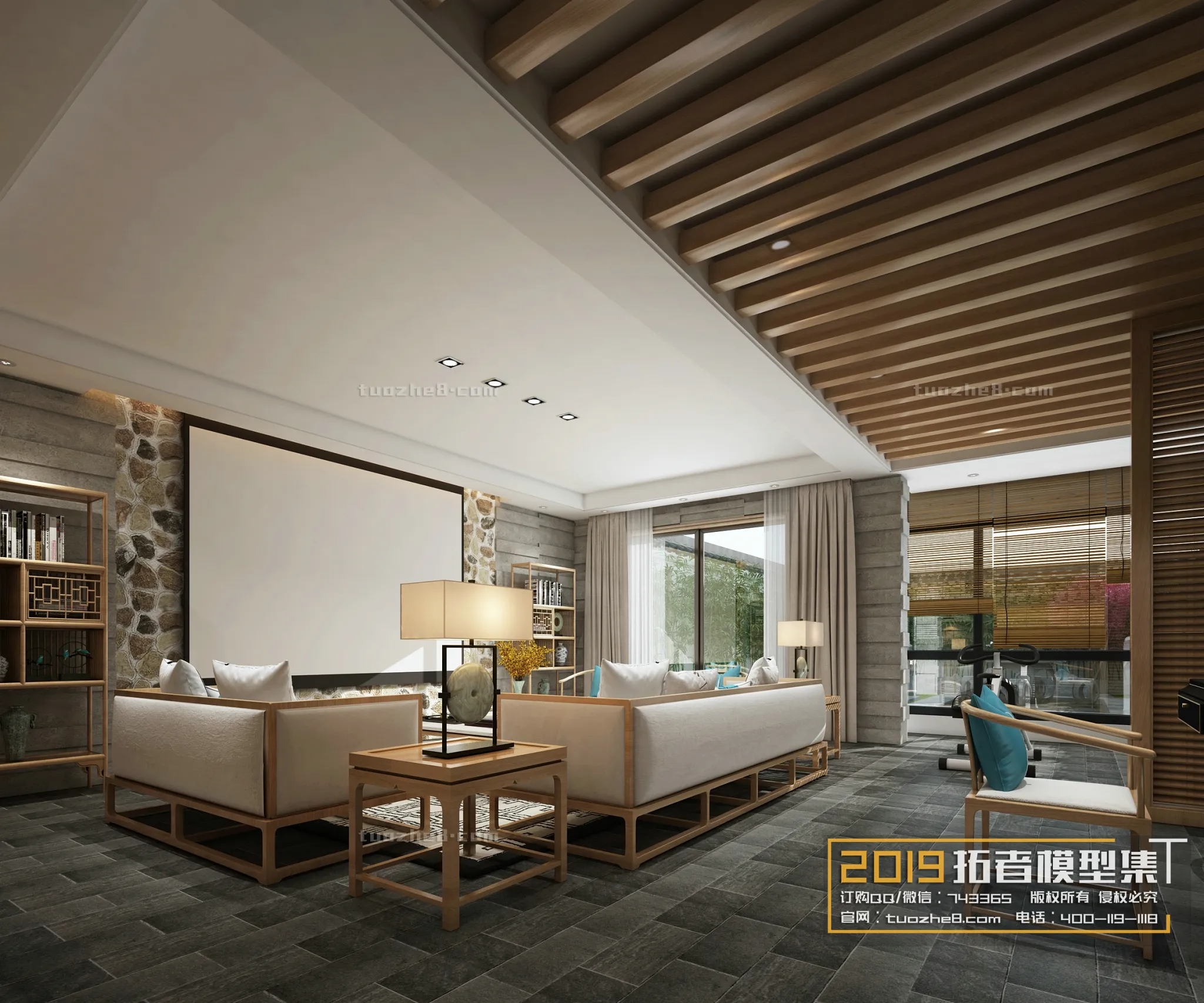 Extension Interior - LINGVING ROOM - CHINESE STYLES - 025