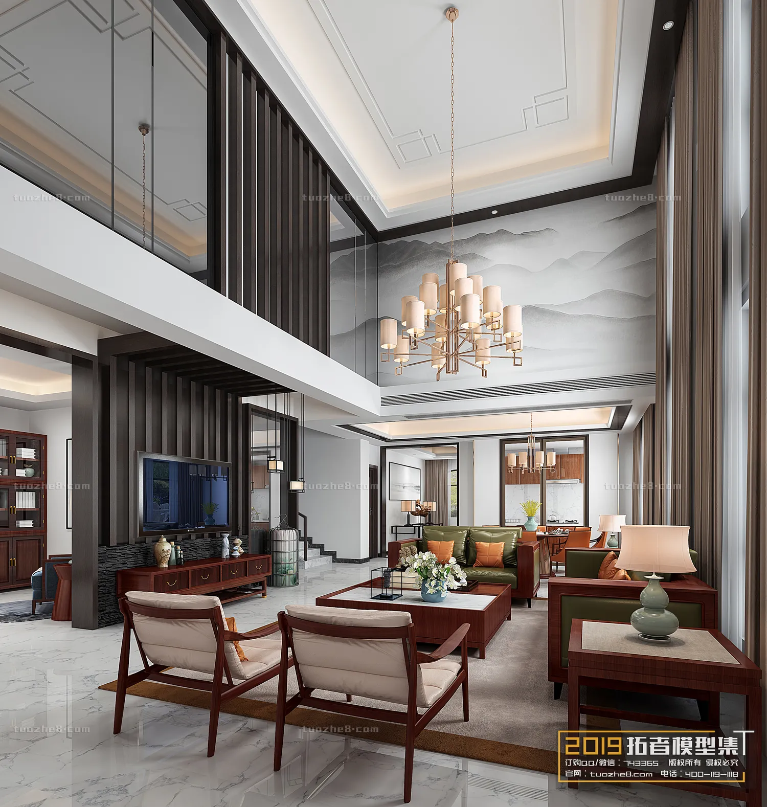 Extension Interior - LINGVING ROOM - CHINESE STYLES - 031