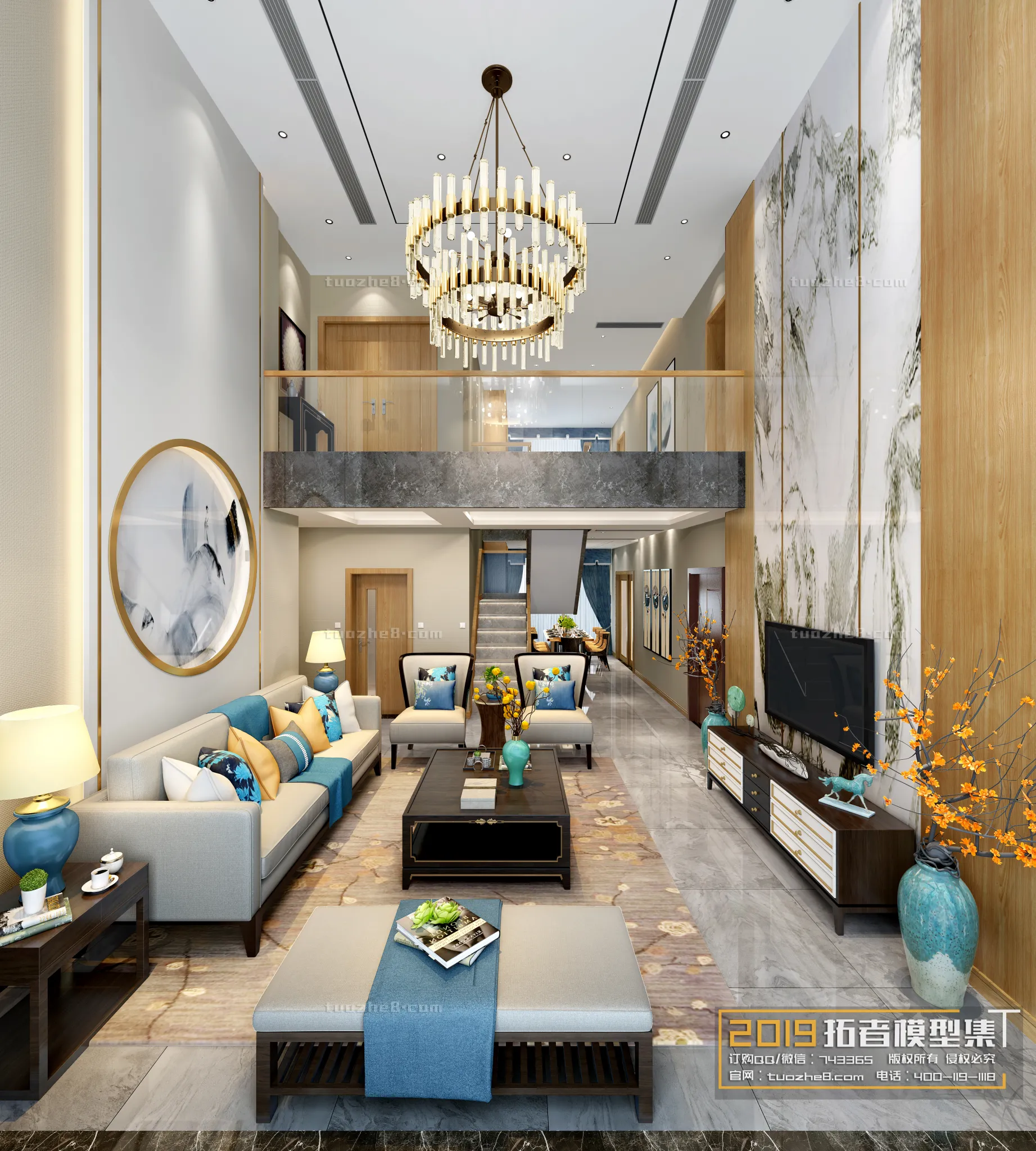 Extension Interior - LINGVING ROOM - CHINESE STYLES - 032