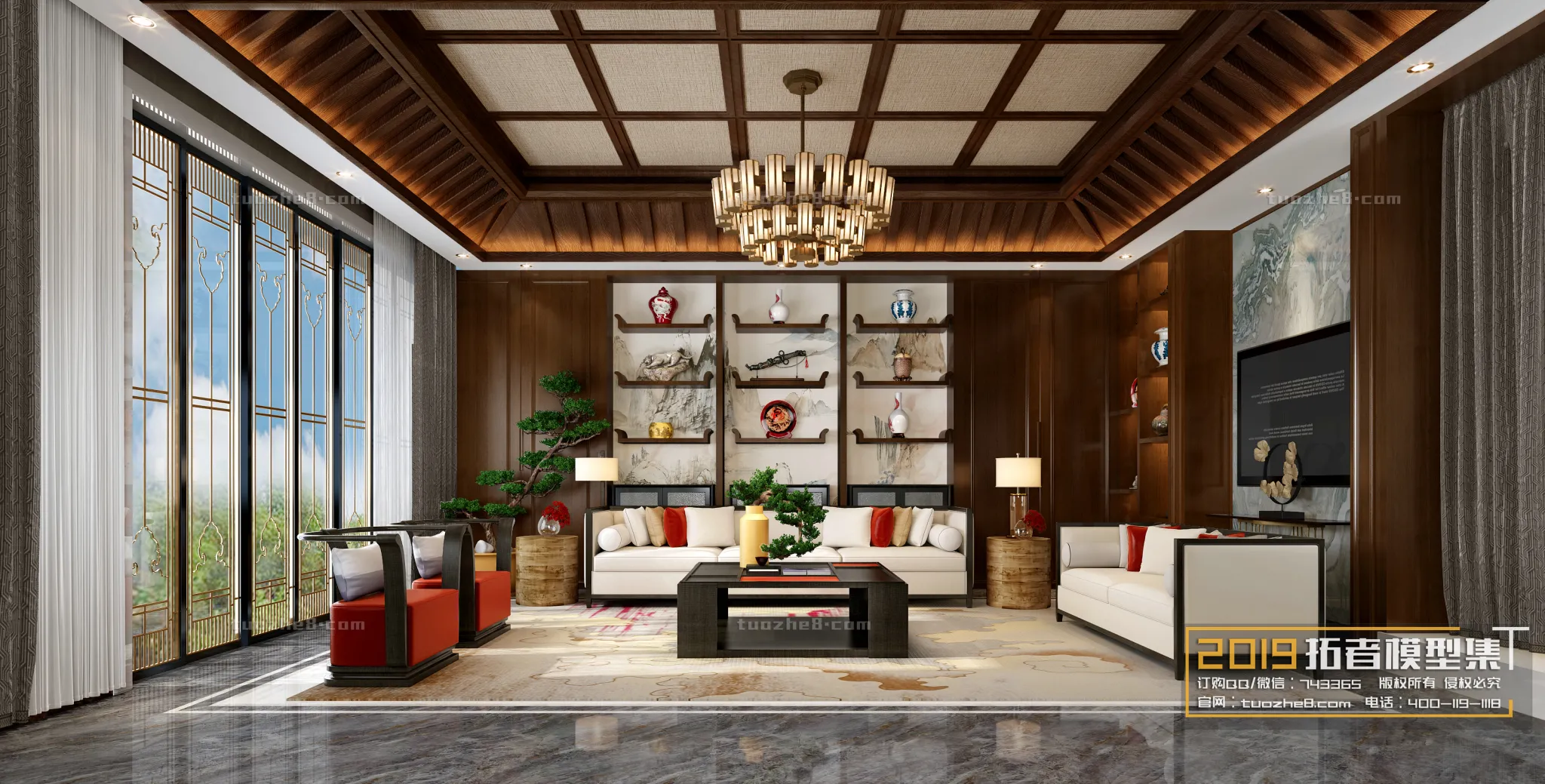 Extension Interior - LINGVING ROOM - CHINESE STYLES - 033
