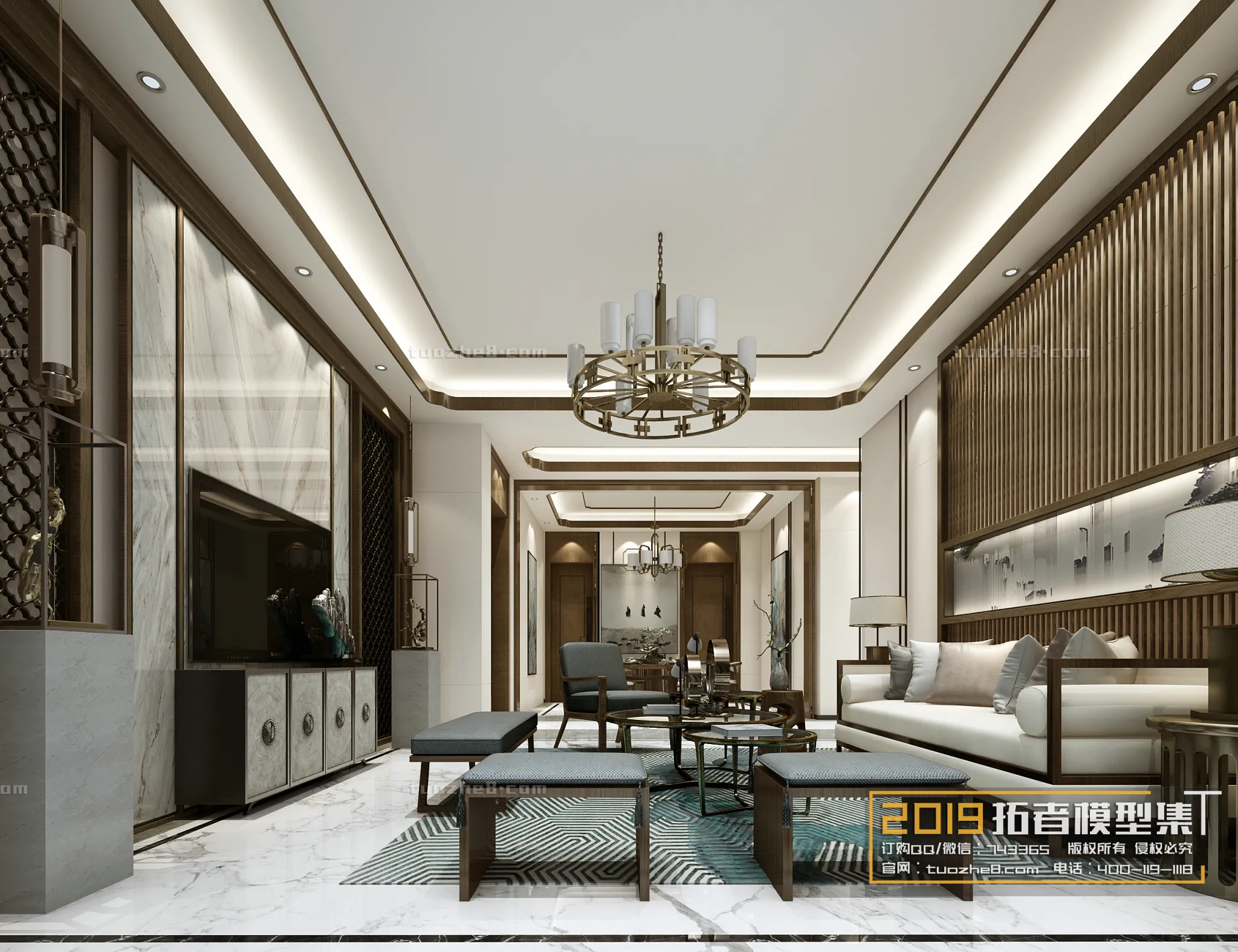 Extension Interior - LINGVING ROOM - CHINESE STYLES - 039