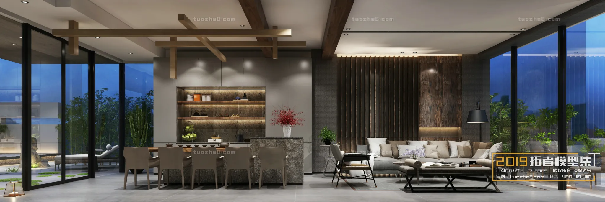 Extension Interior - LINGVING ROOM - CHINESE STYLES - 043