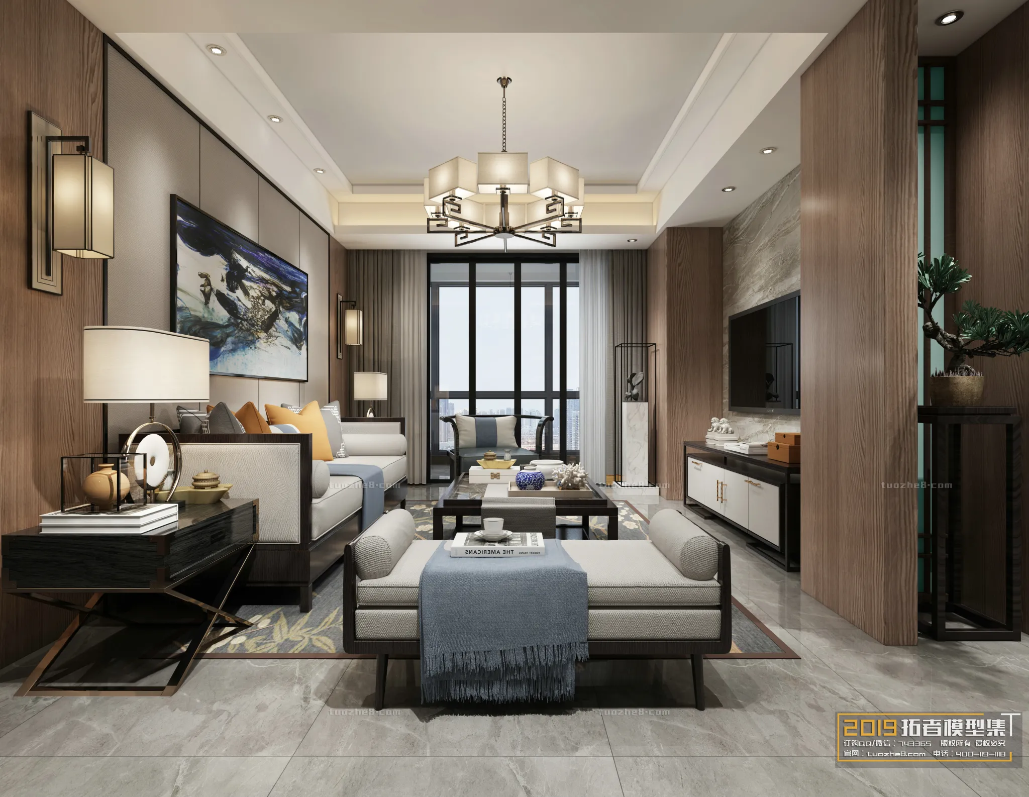 Extension Interior - LINGVING ROOM - CHINESE STYLES - 045