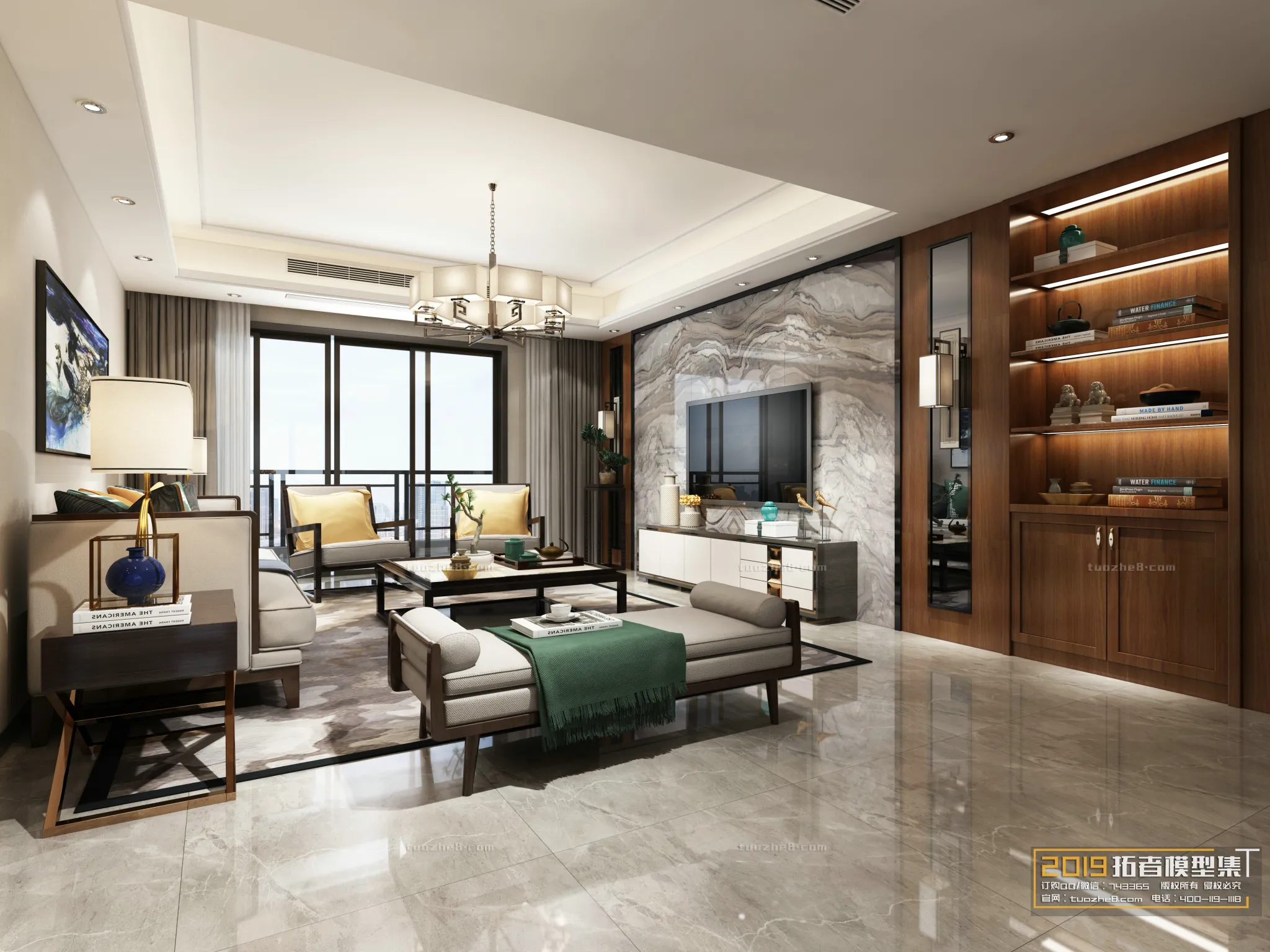 Extension Interior - LINGVING ROOM - CHINESE STYLES - 046