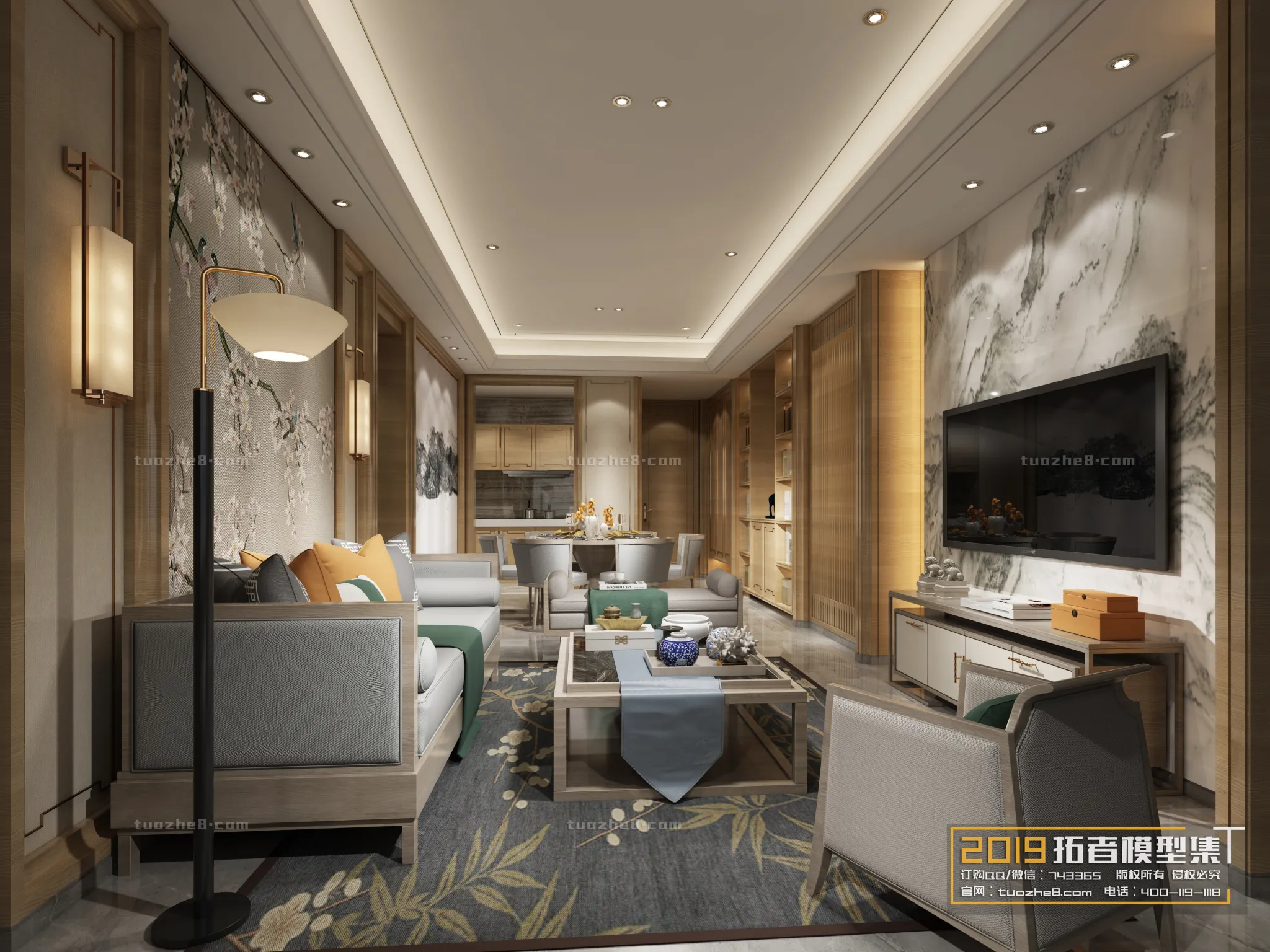 Extension Interior - LINGVING ROOM - CHINESE STYLES - 052