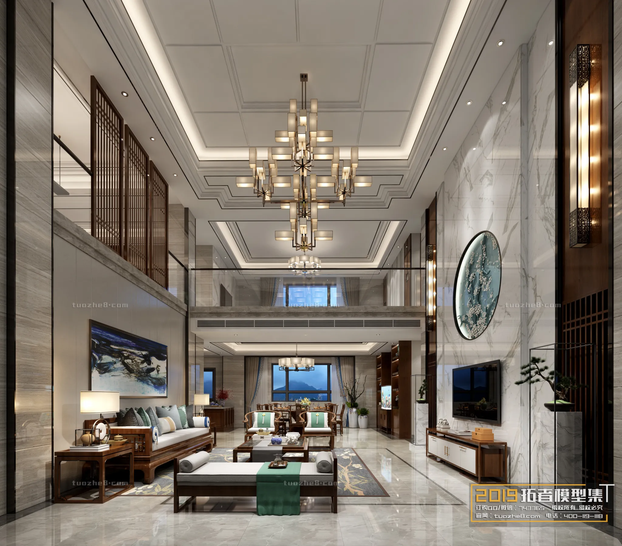 Extension Interior - LINGVING ROOM - CHINESE STYLES - 053