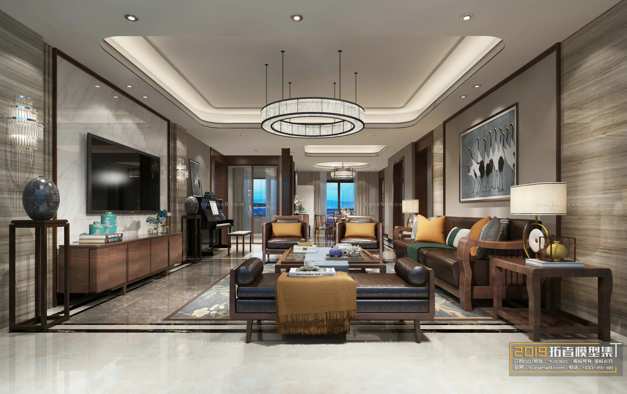 Extension Interior - LINGVING ROOM - CHINESE STYLES - 054