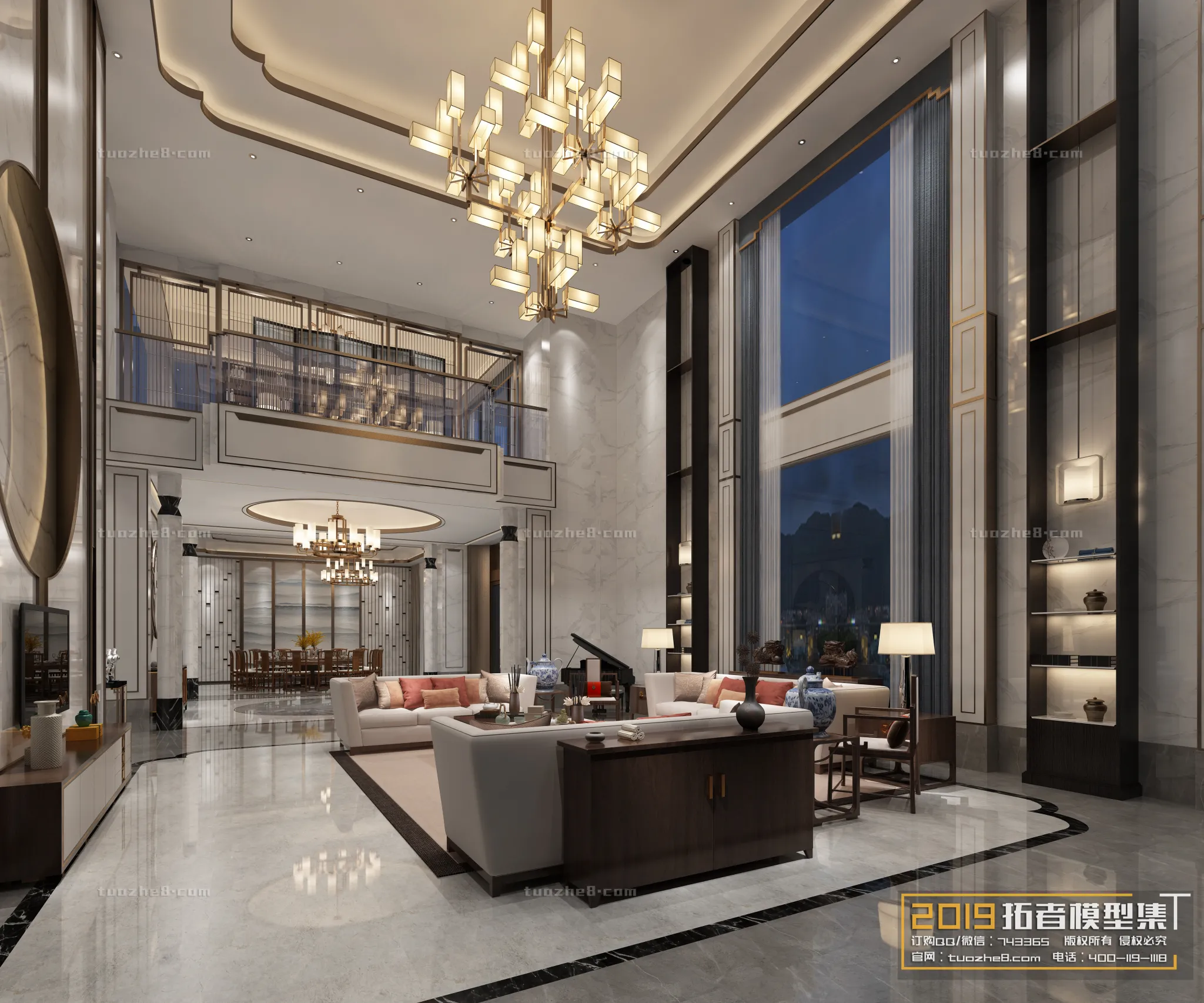 Extension Interior - LINGVING ROOM - CHINESE STYLES - 055