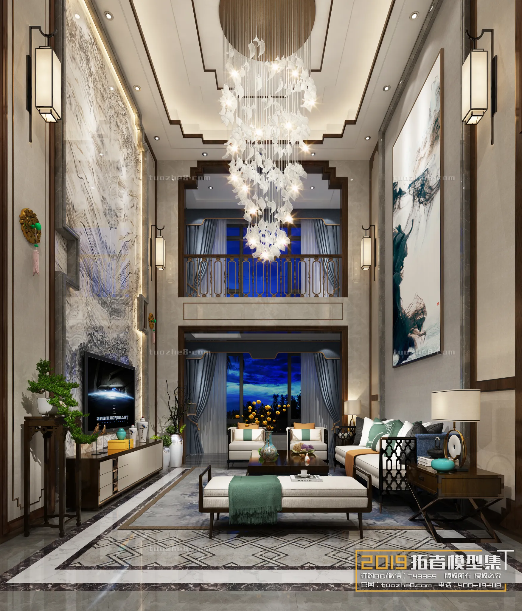 Extension Interior - LINGVING ROOM - CHINESE STYLES - 059