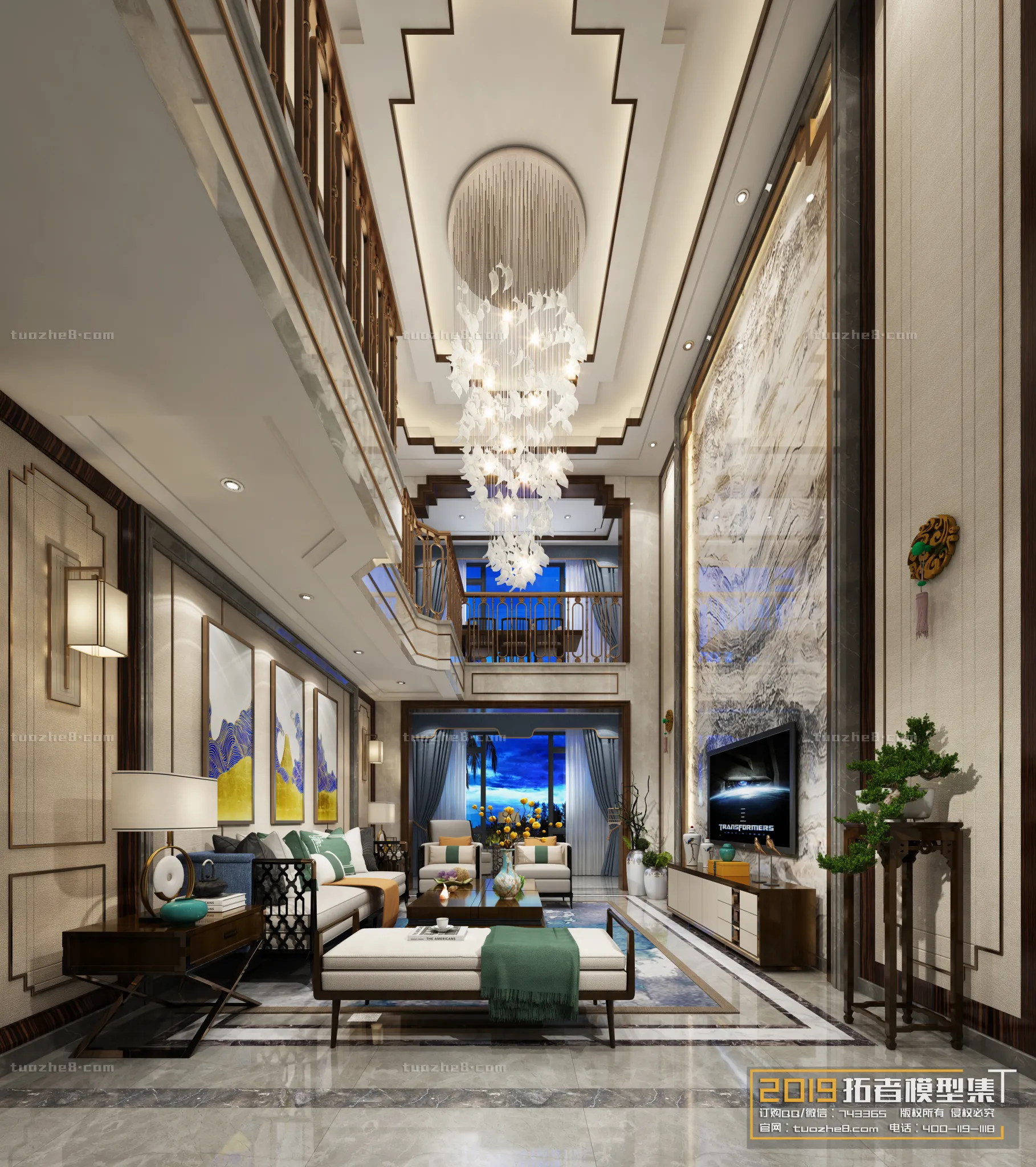 Extension Interior - LINGVING ROOM - CHINESE STYLES - 063