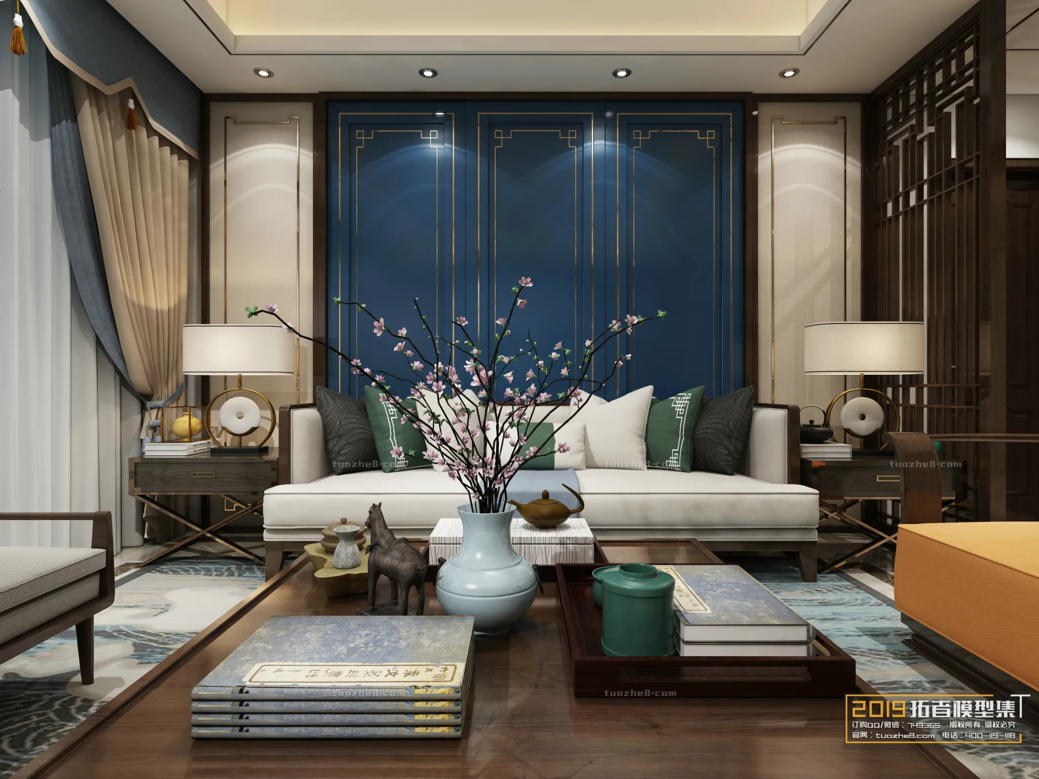 Extension Interior - LINGVING ROOM - CHINESE STYLES - 065