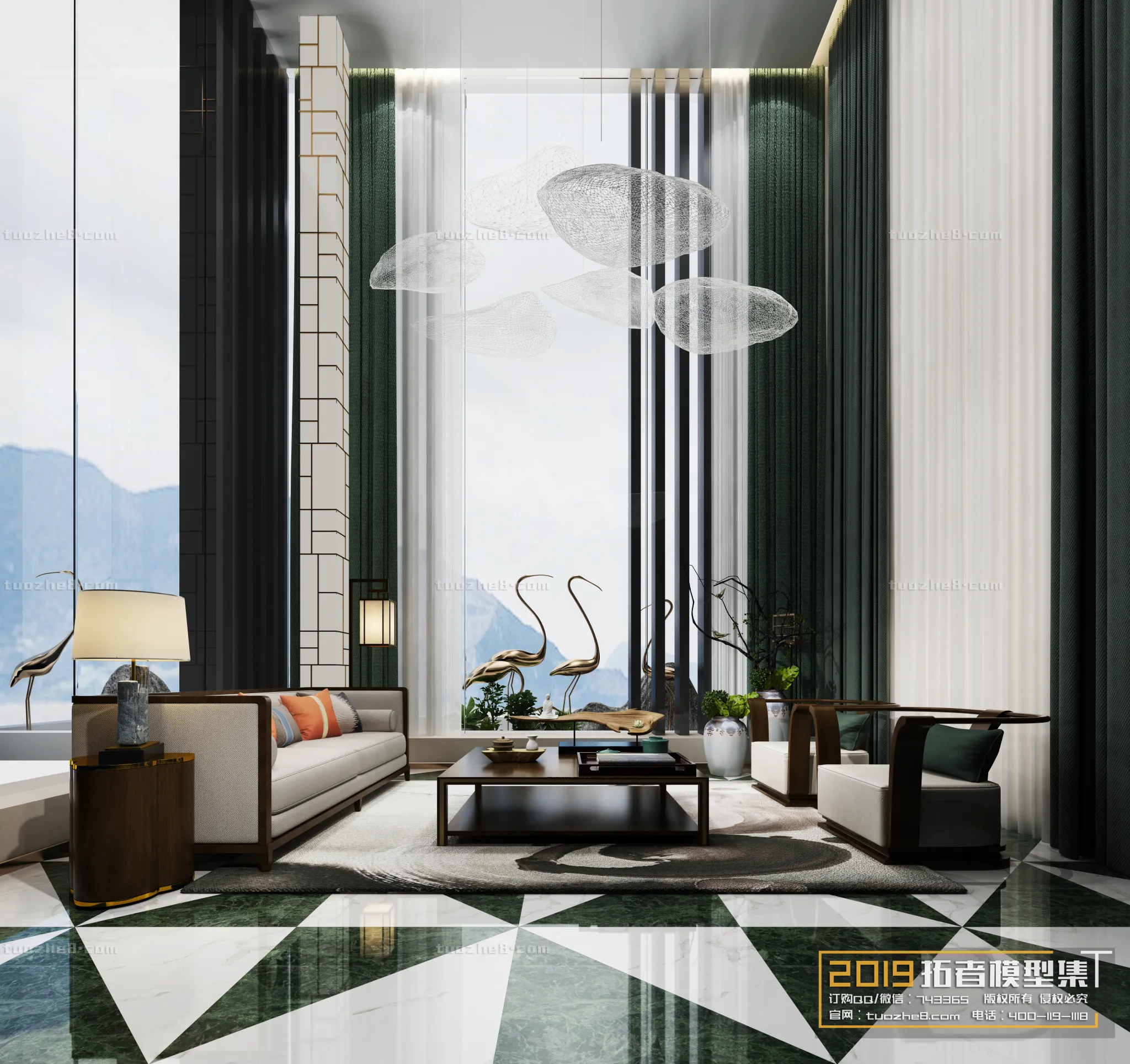 Extension Interior - LINGVING ROOM - CHINESE STYLES - 066