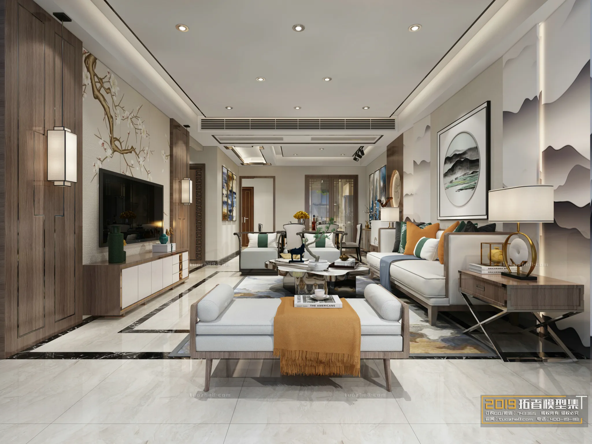 Extension Interior - LINGVING ROOM - CHINESE STYLES - 067