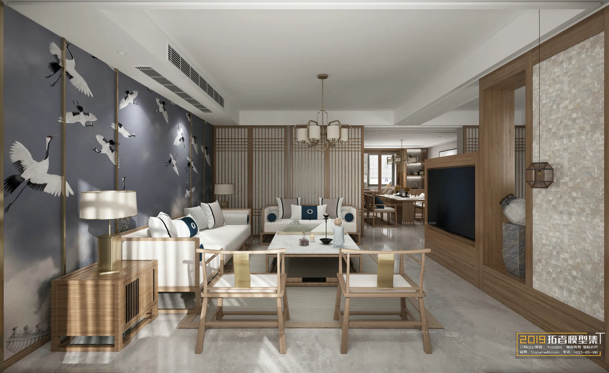 Extension Interior - LINGVING ROOM - CHINESE STYLES - 068