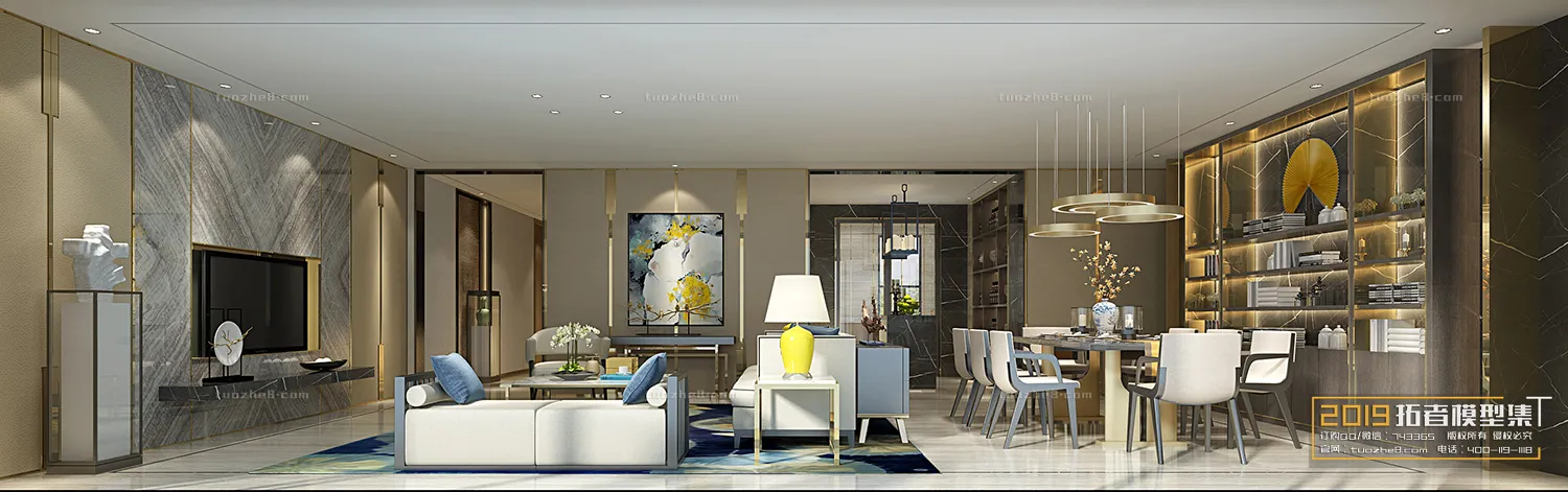 Extension Interior - LINGVING ROOM - CHINESE STYLES - 073