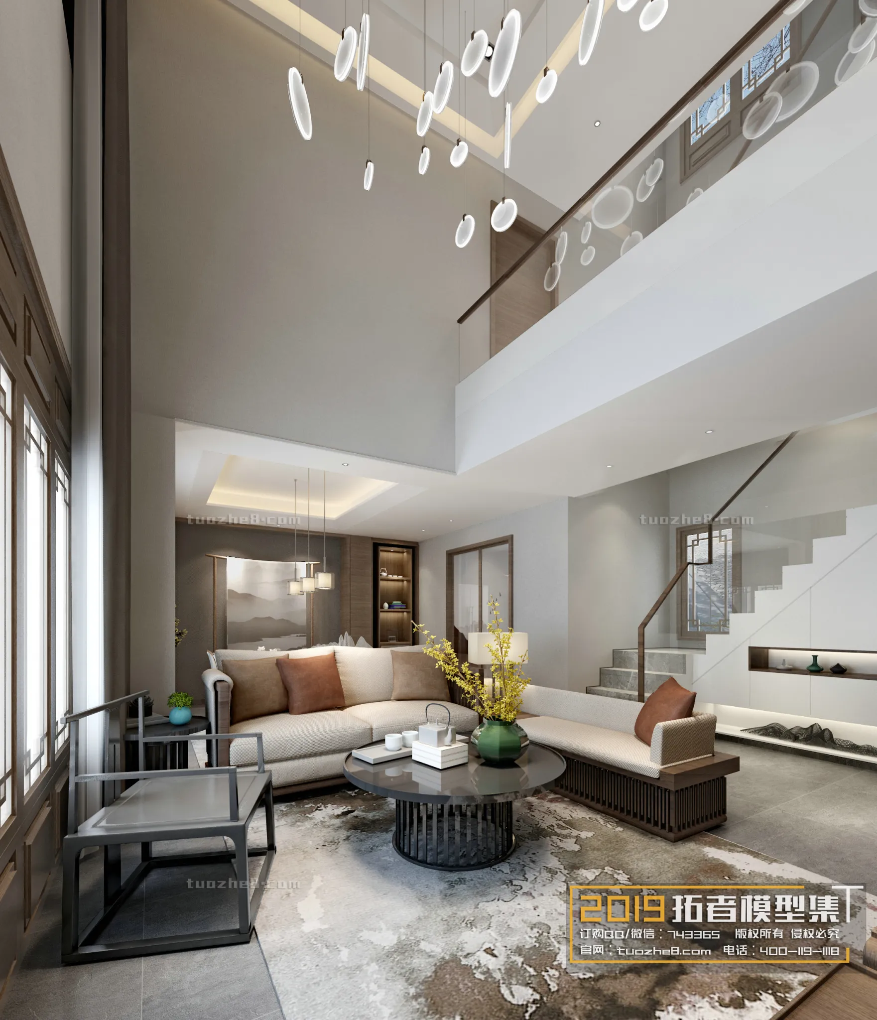 Extension Interior - LINGVING ROOM - CHINESE STYLES - 088