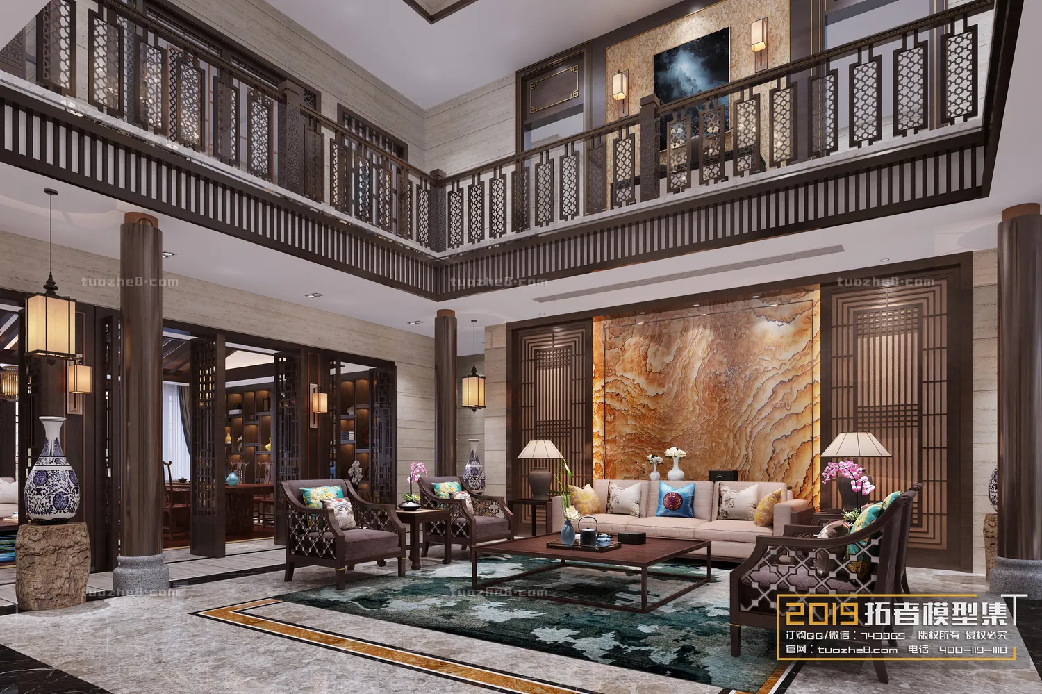 Extension Interior - LINGVING ROOM - CHINESE STYLES - 097