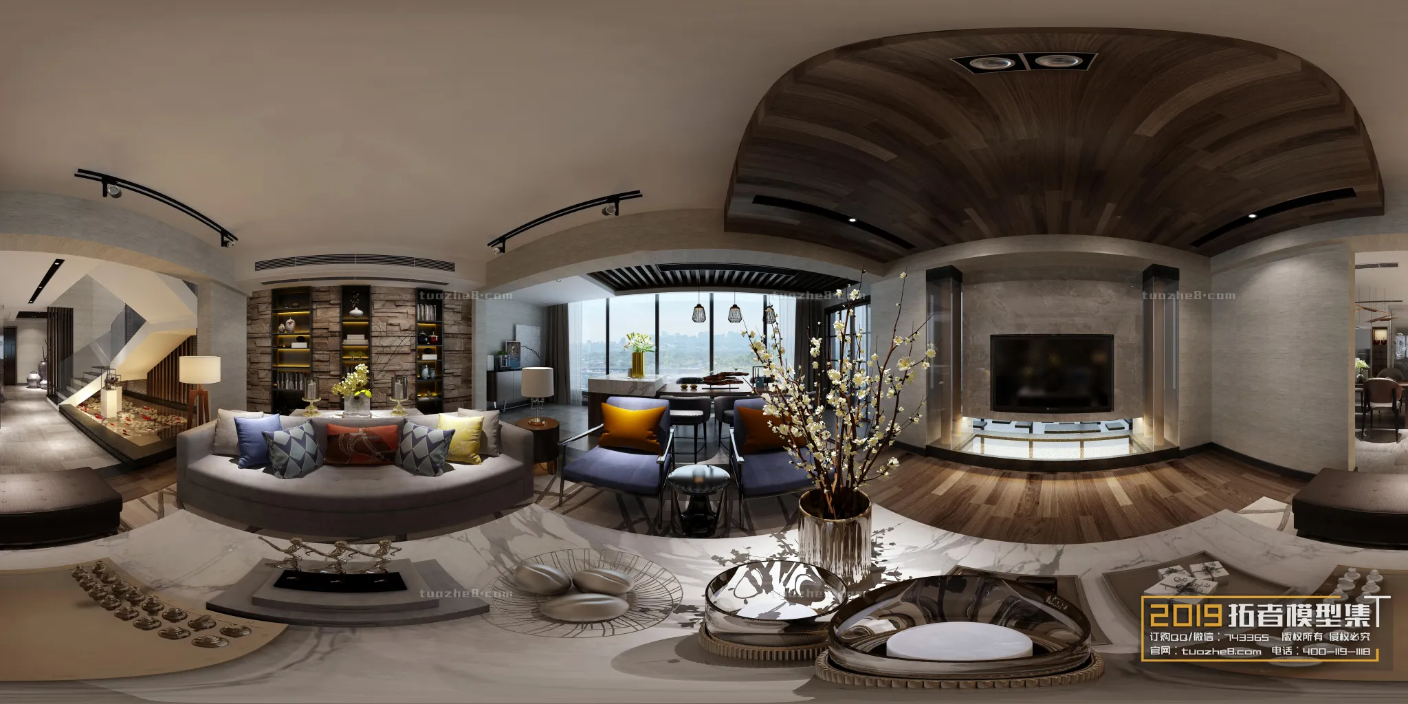 Extension Interior - LINGVING ROOM - CHINESE STYLES - 103