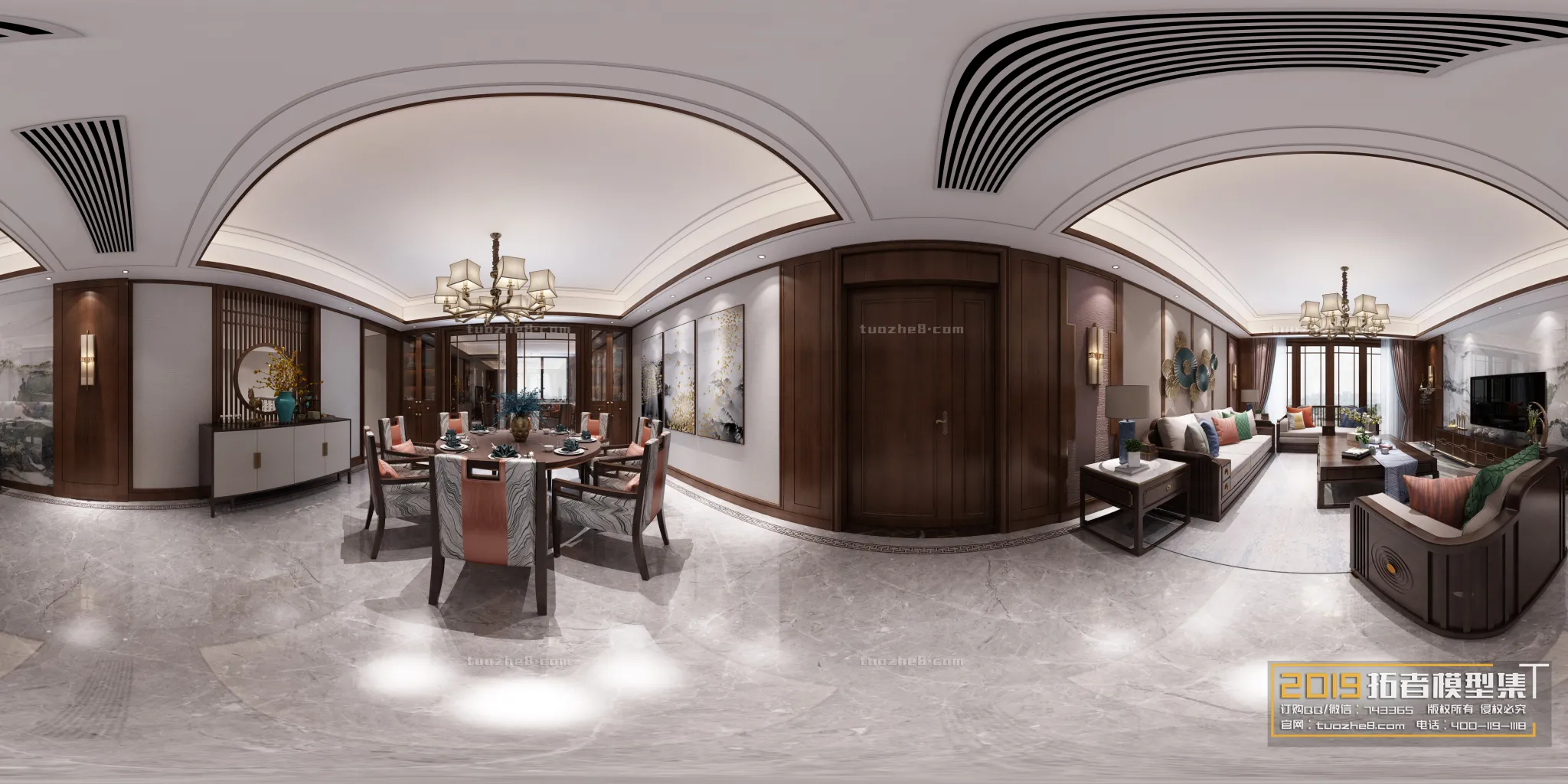 Extension Interior - LINGVING ROOM - CHINESE STYLES - 107