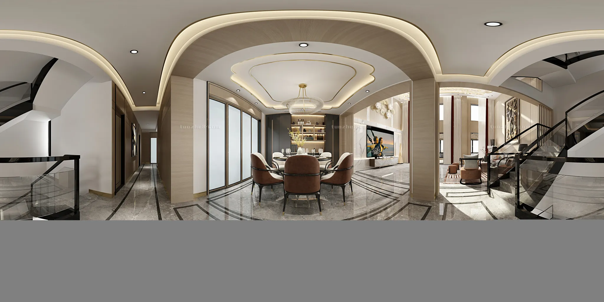 Extension Interior - LINGVING ROOM - CHINESE STYLES - 108