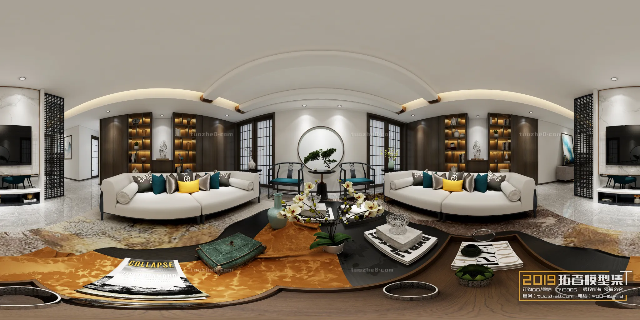 Extension Interior - LINGVING ROOM - CHINESE STYLES - 111