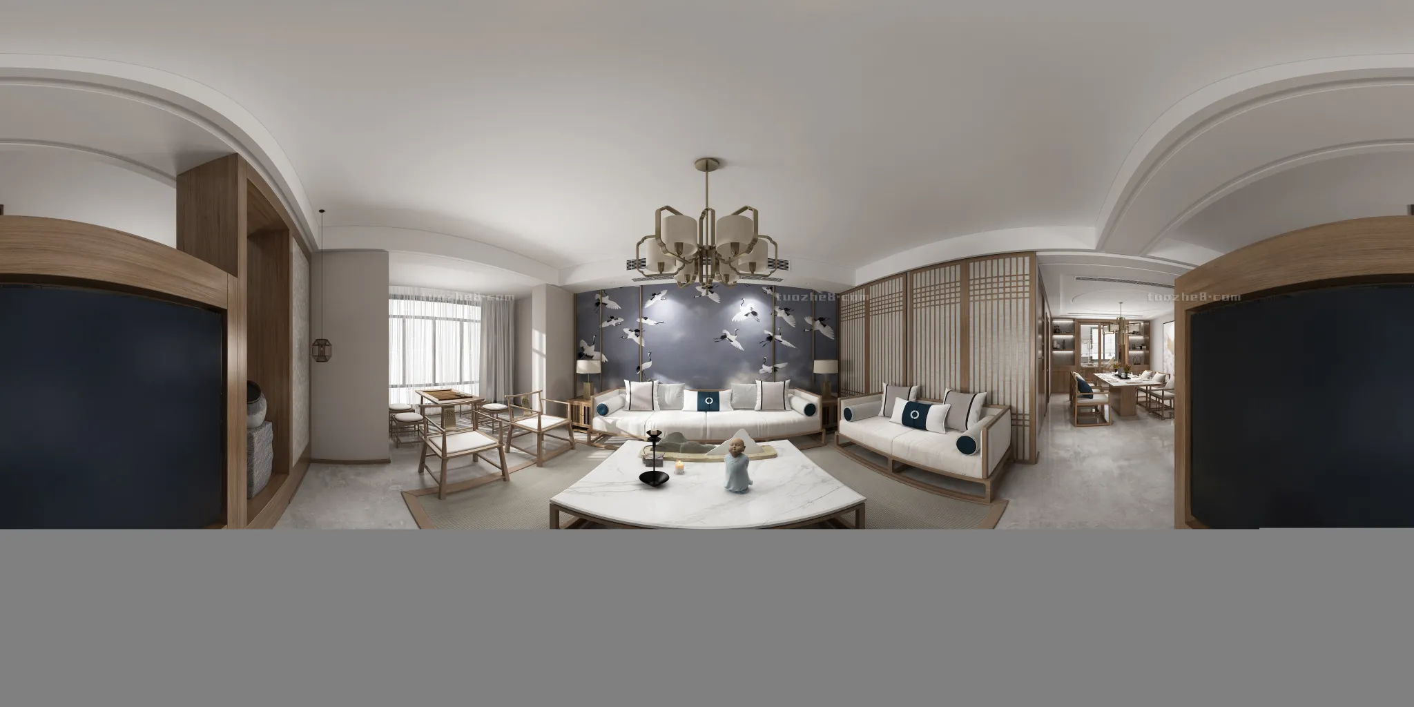 Extension Interior - LINGVING ROOM - CHINESE STYLES - 114