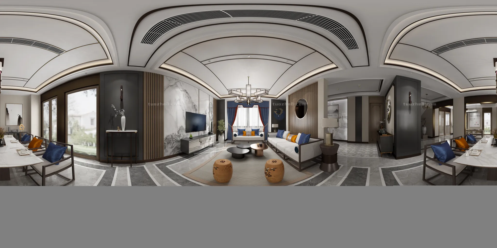 Extension Interior - LINGVING ROOM - CHINESE STYLES - 115