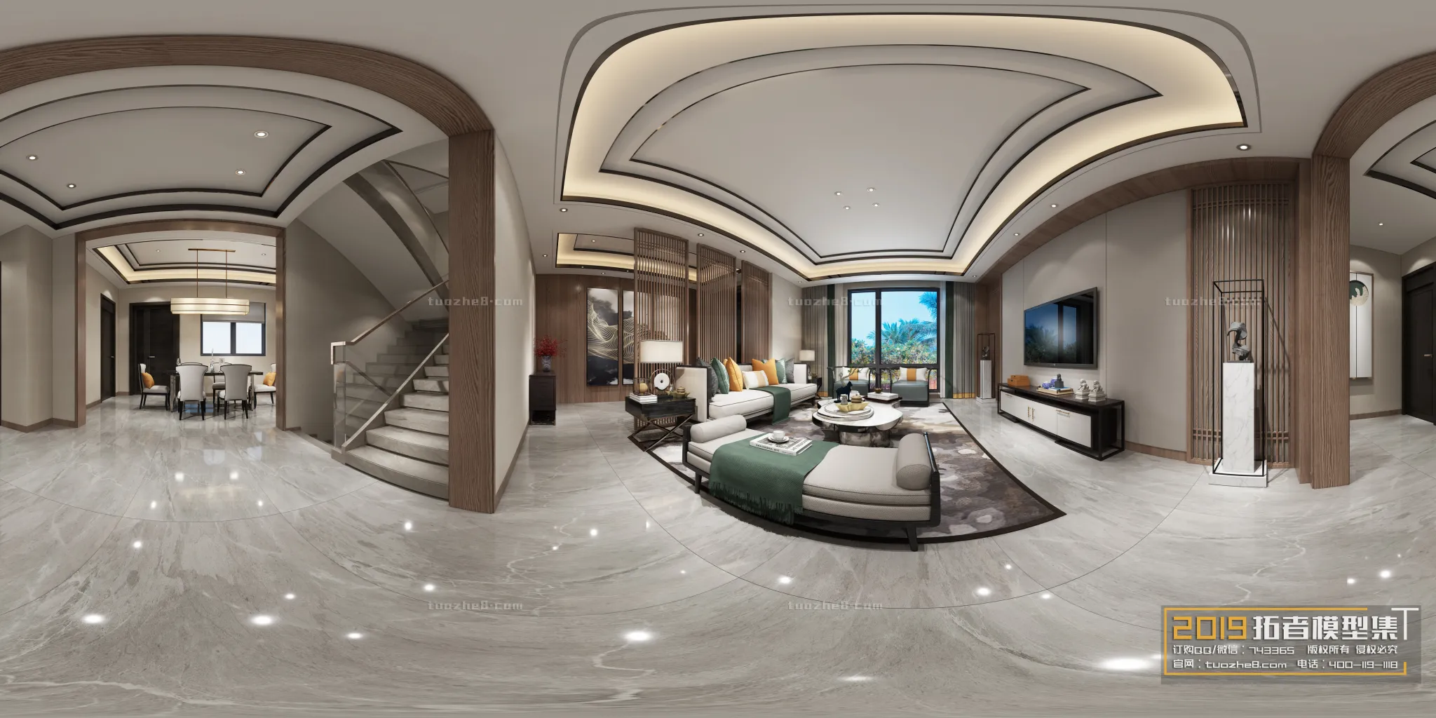 Extension Interior - LINGVING ROOM - CHINESE STYLES - 121